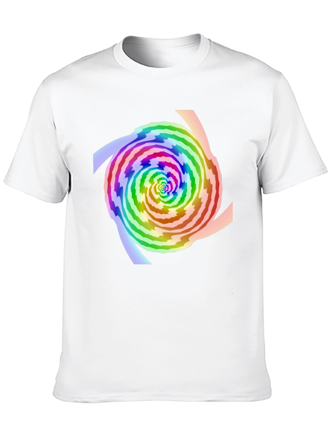 Rainbow Swirl Graphic Tee - Modern Style