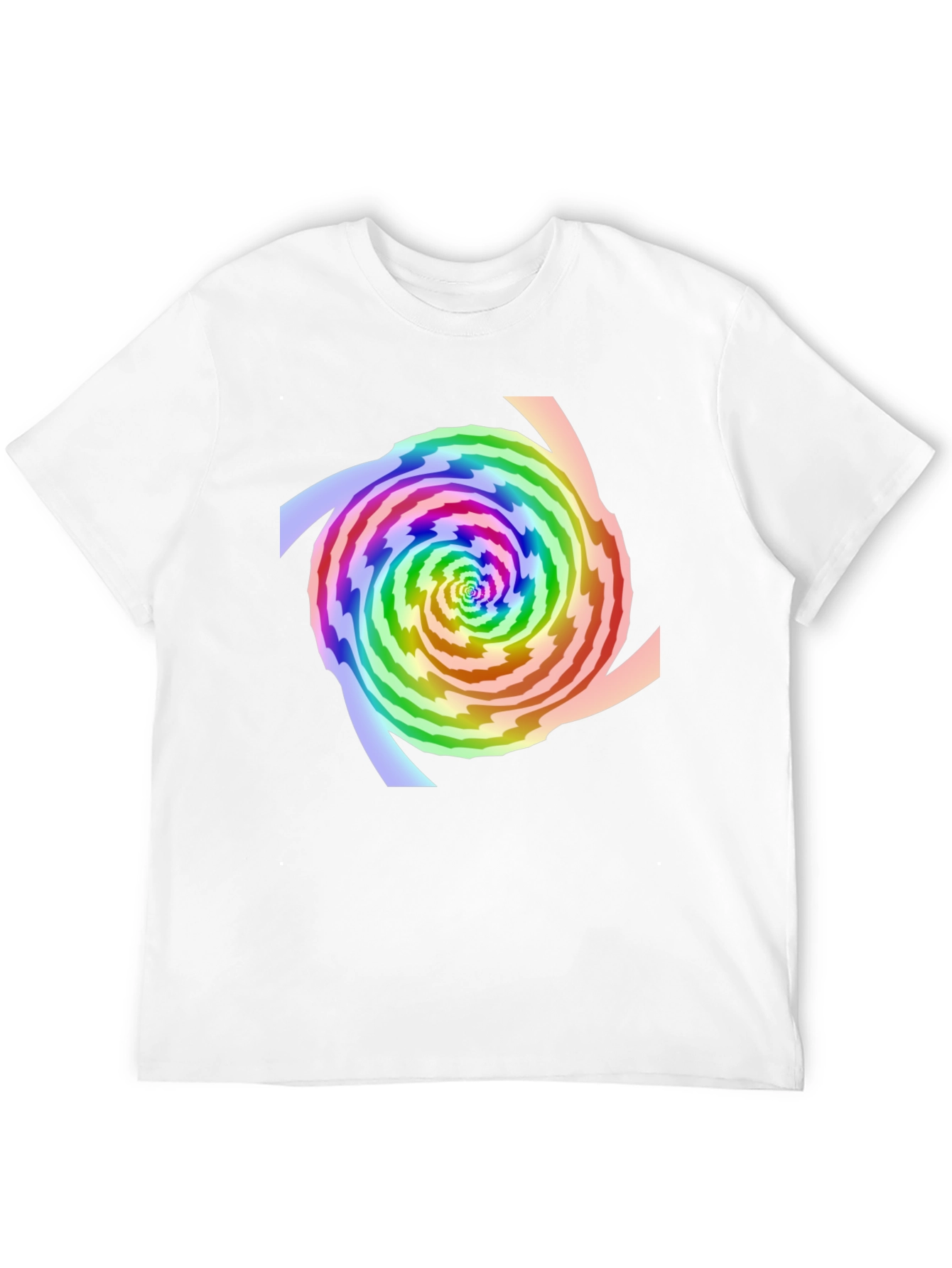 Rainbow Swirl Graphic Tee - Modern Style