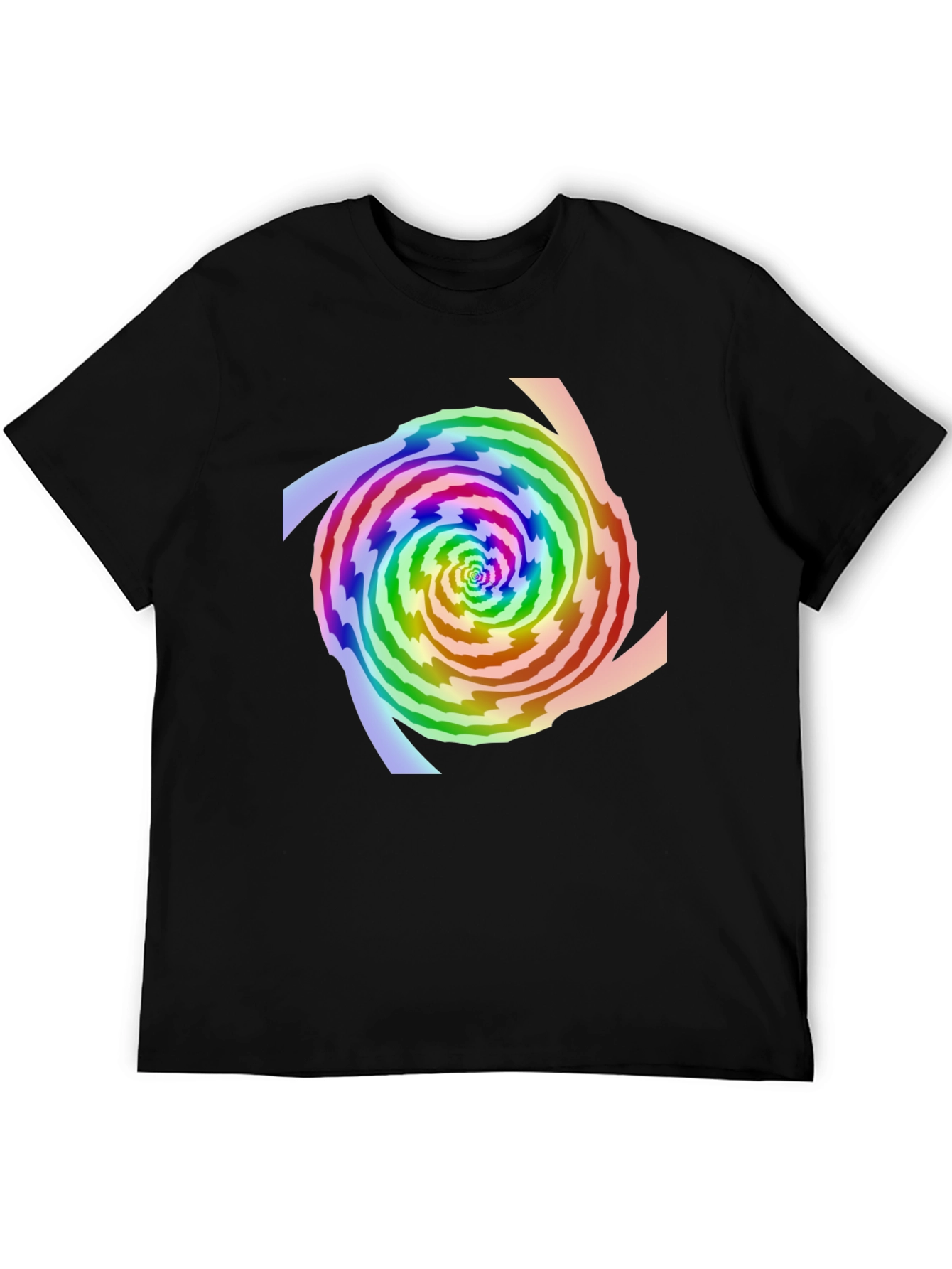 Rainbow Swirl Graphic Tee - Modern Style