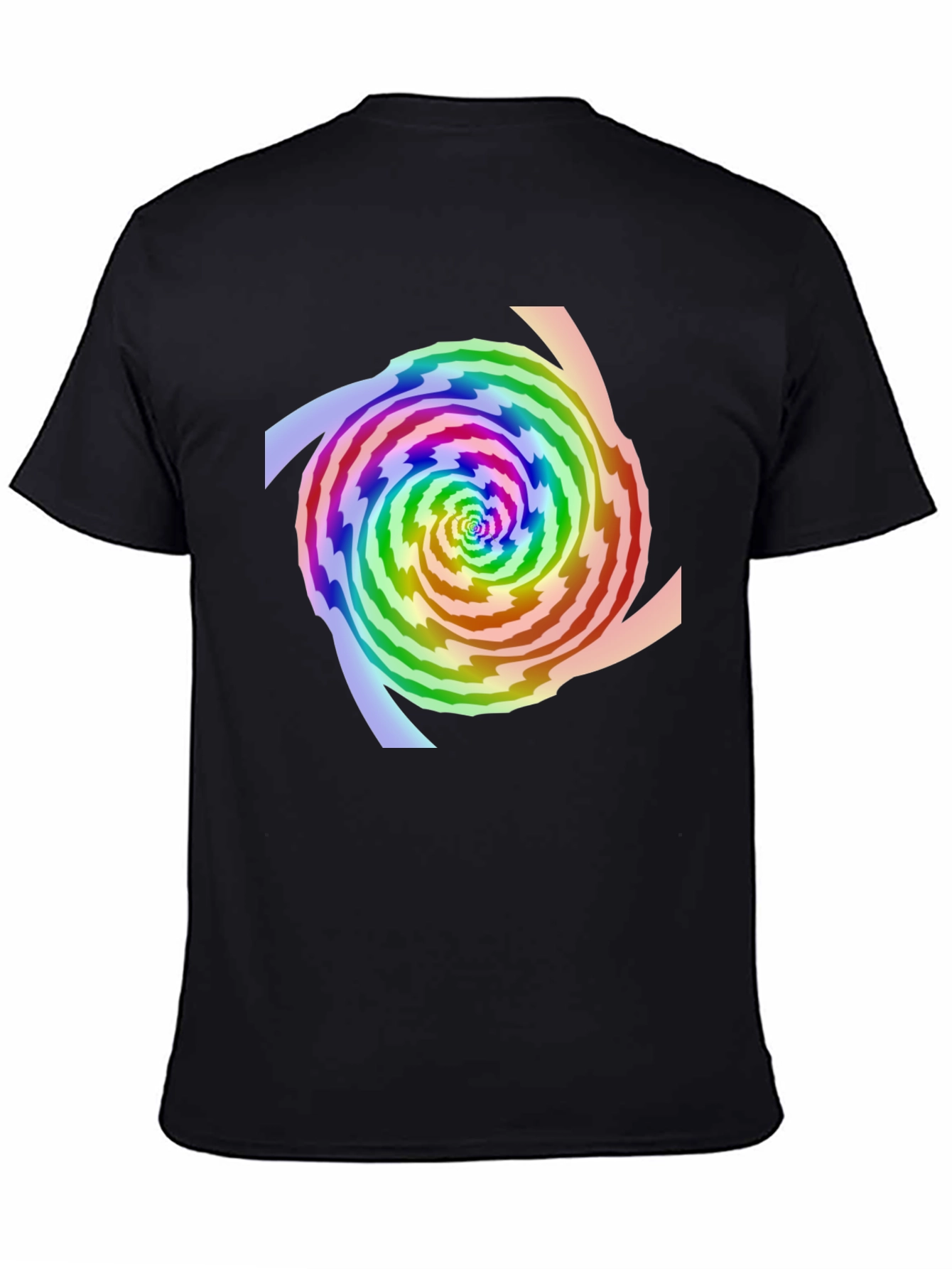 Rainbow Swirl Graphic Tee - Modern Style