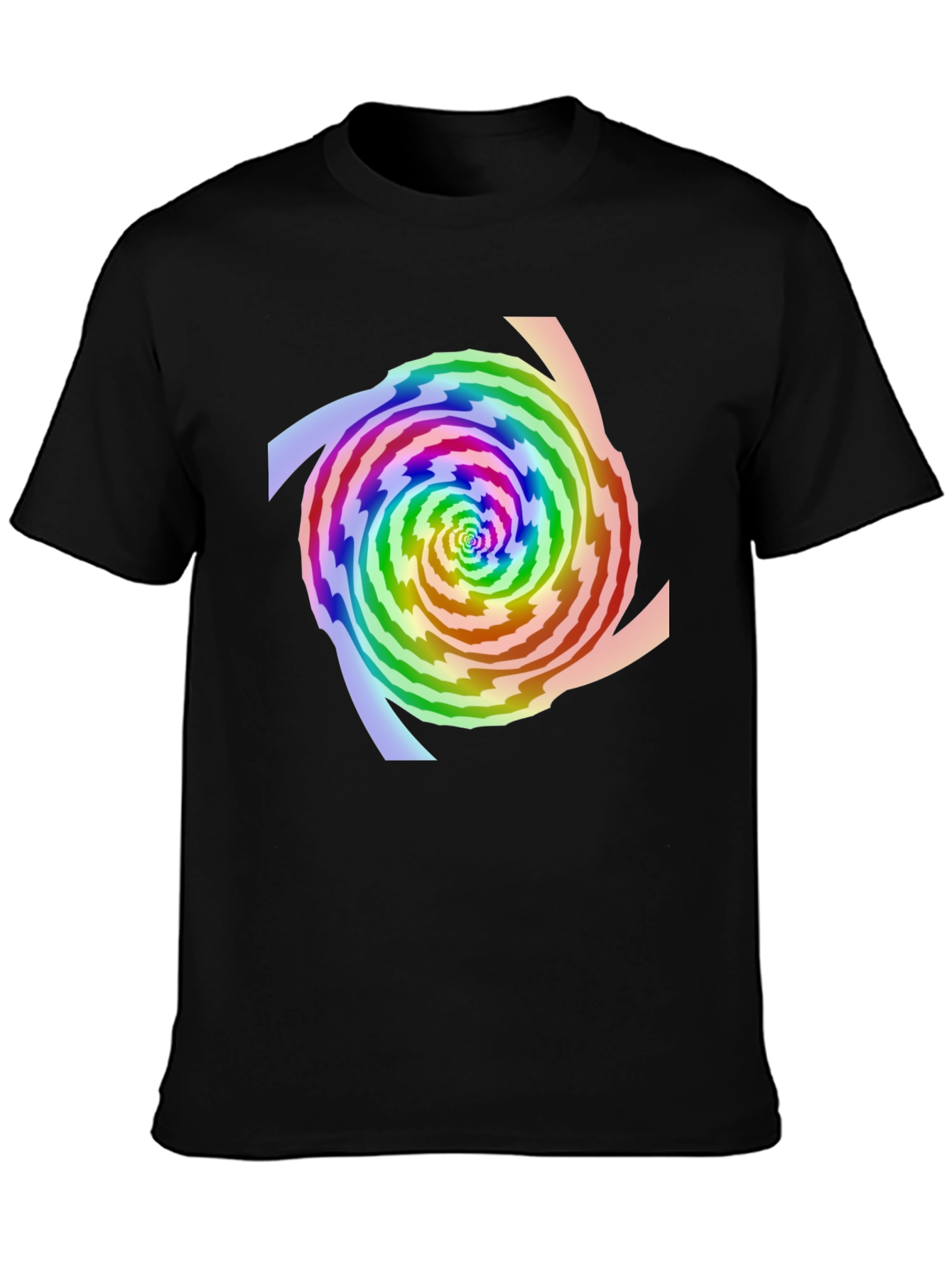 Rainbow Swirl Graphic Tee - Modern Style