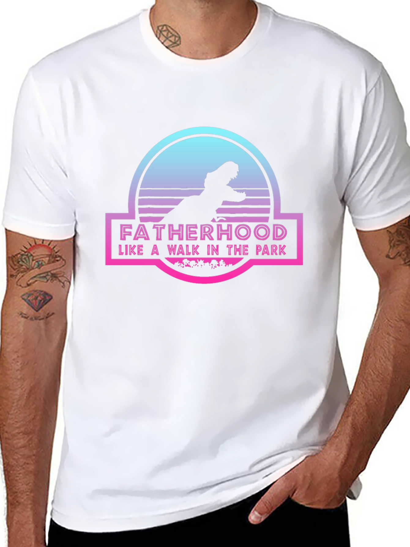 Fatherhood Jurassic Park Inspired T-Shirt
