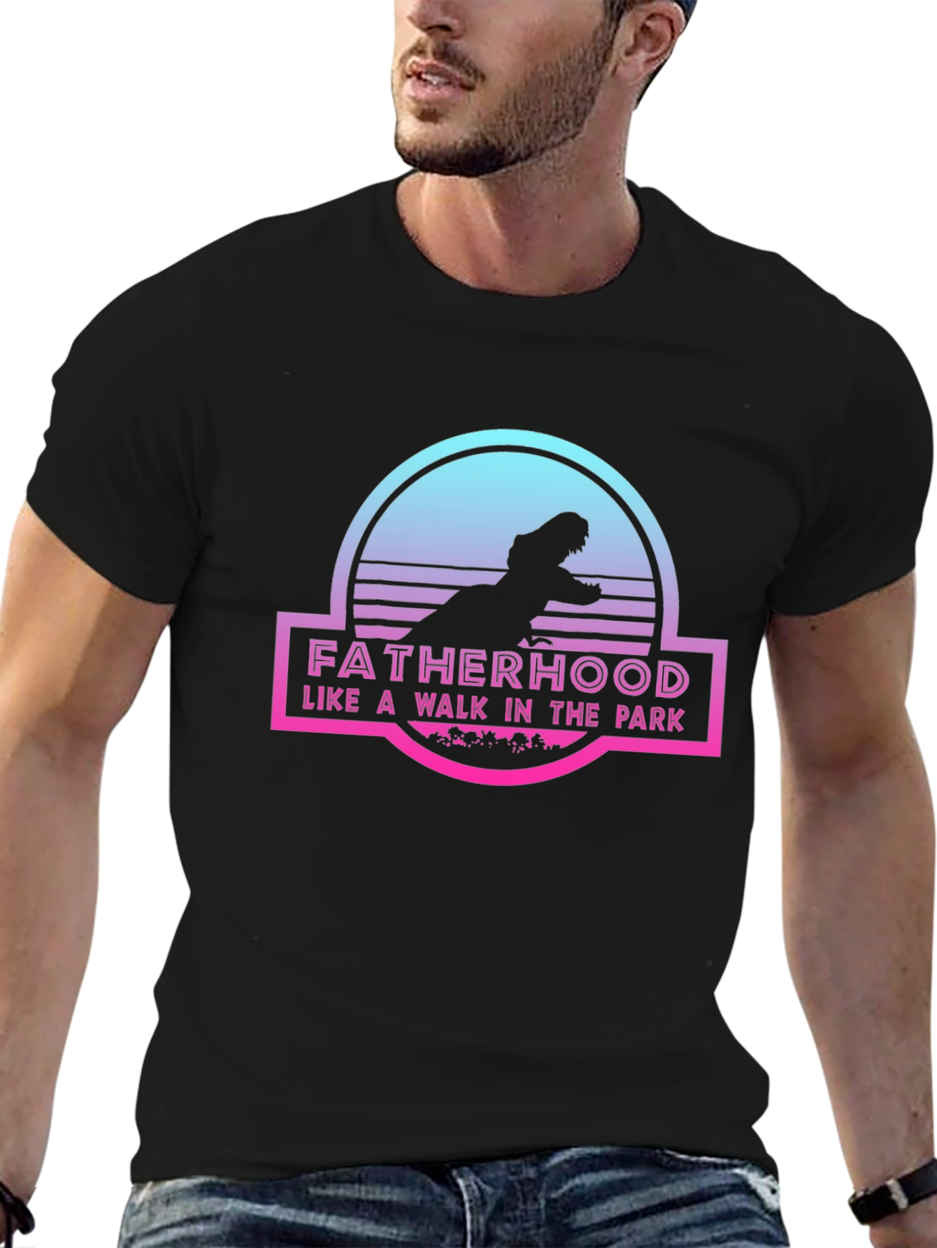 Fatherhood Jurassic Park Inspired T-Shirt