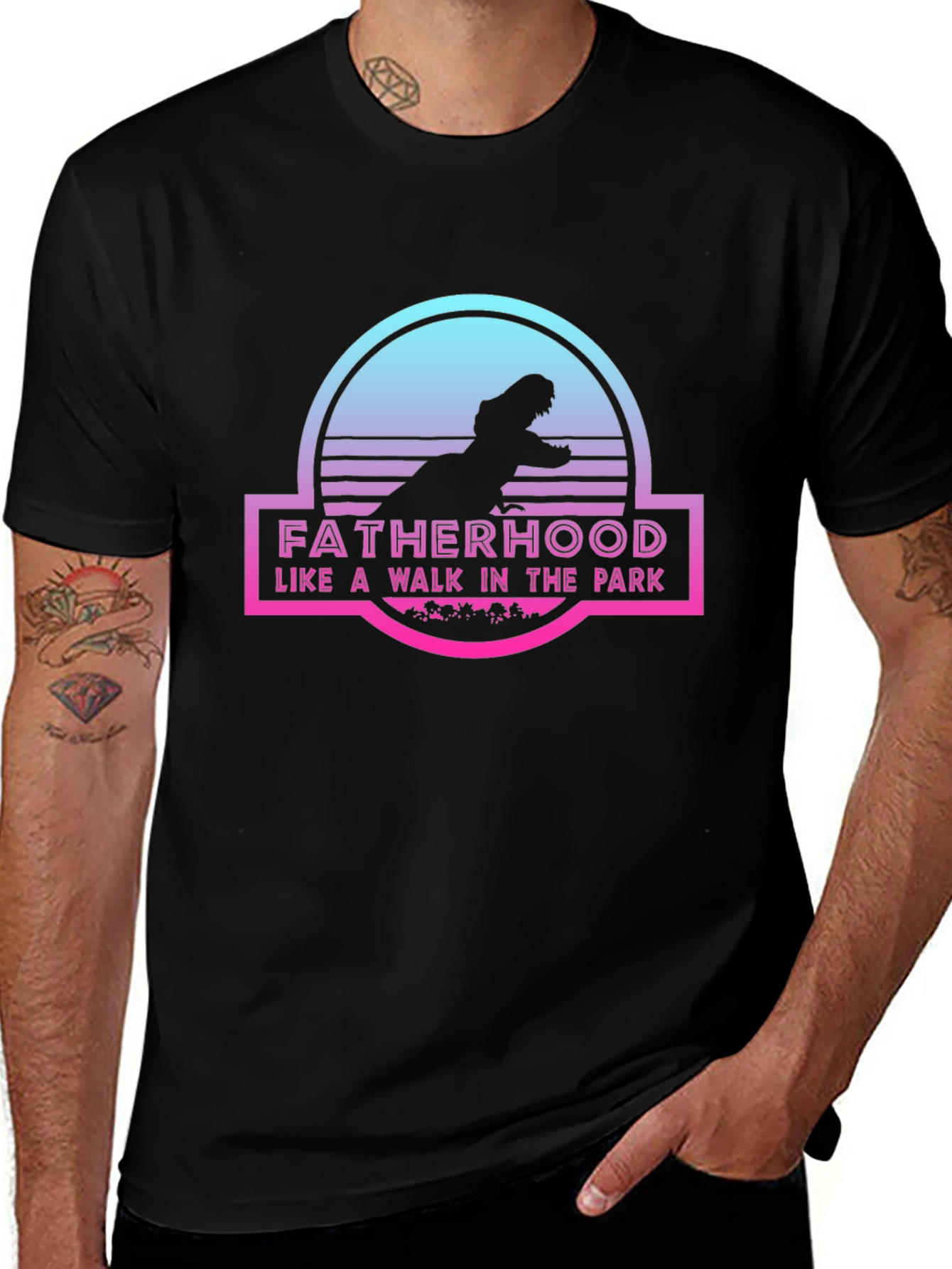 Fatherhood Jurassic Park Inspired T-Shirt