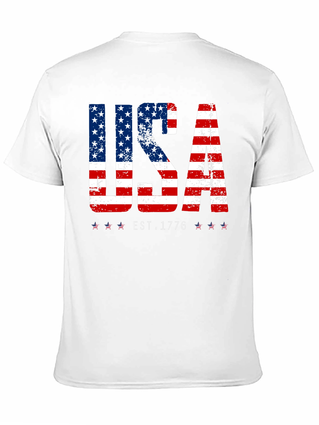 USA Flag Patriotic T-Shirt - EST. 1776