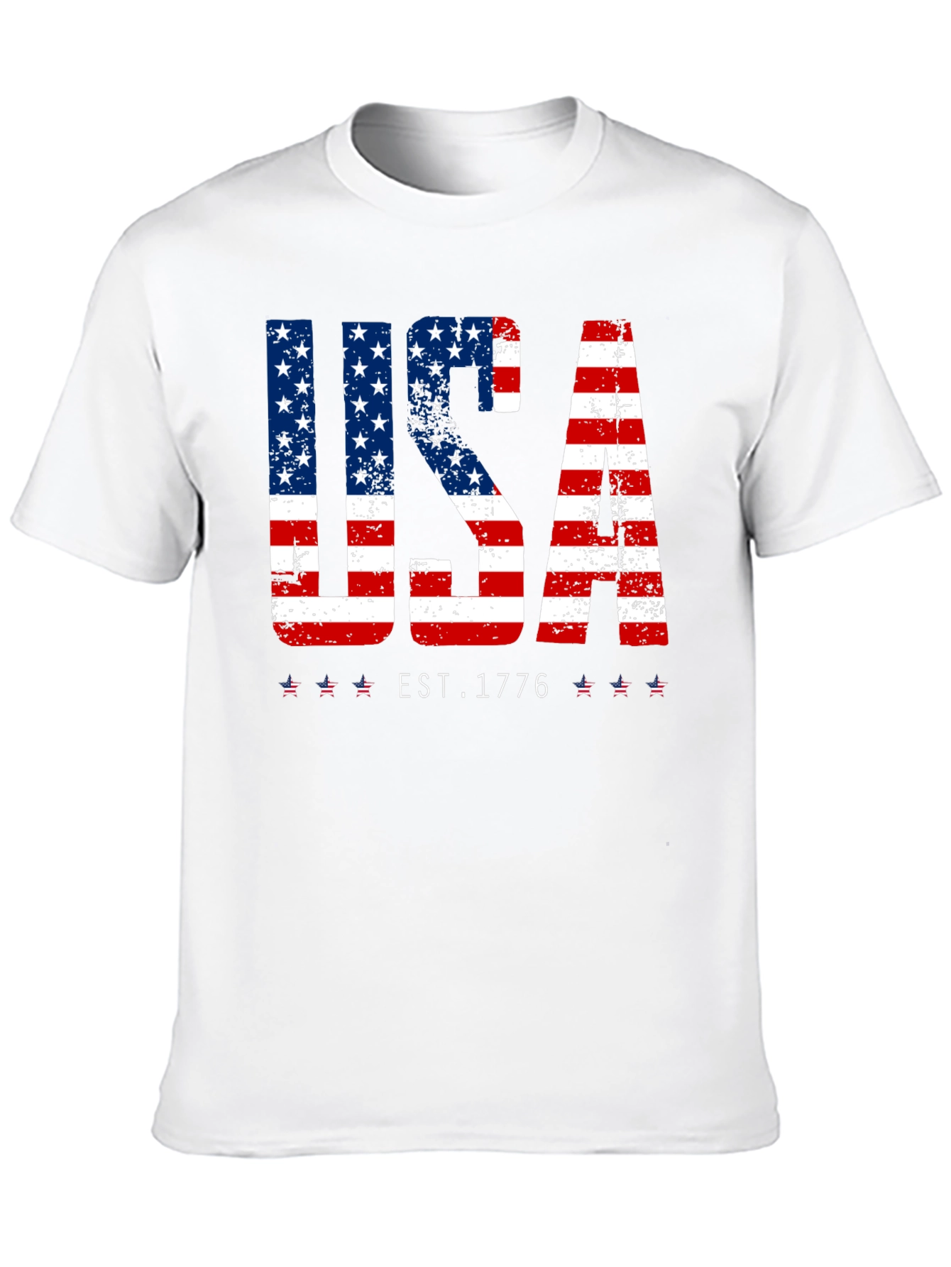 USA Flag Patriotic T-Shirt - EST. 1776