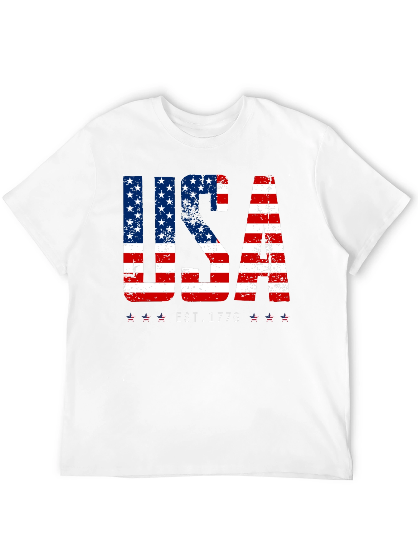 USA Flag Patriotic T-Shirt - EST. 1776