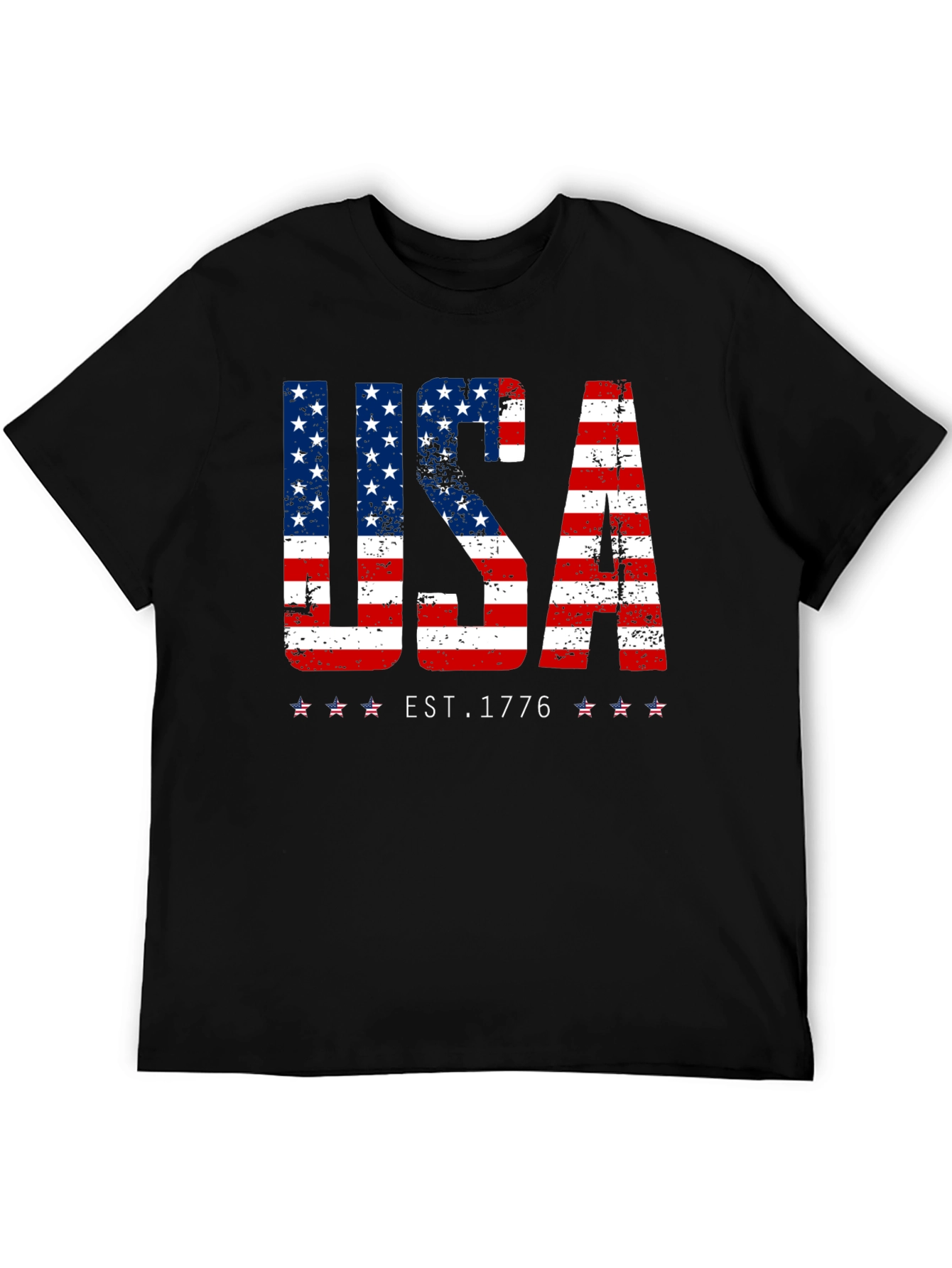 USA Flag Patriotic T-Shirt - EST. 1776