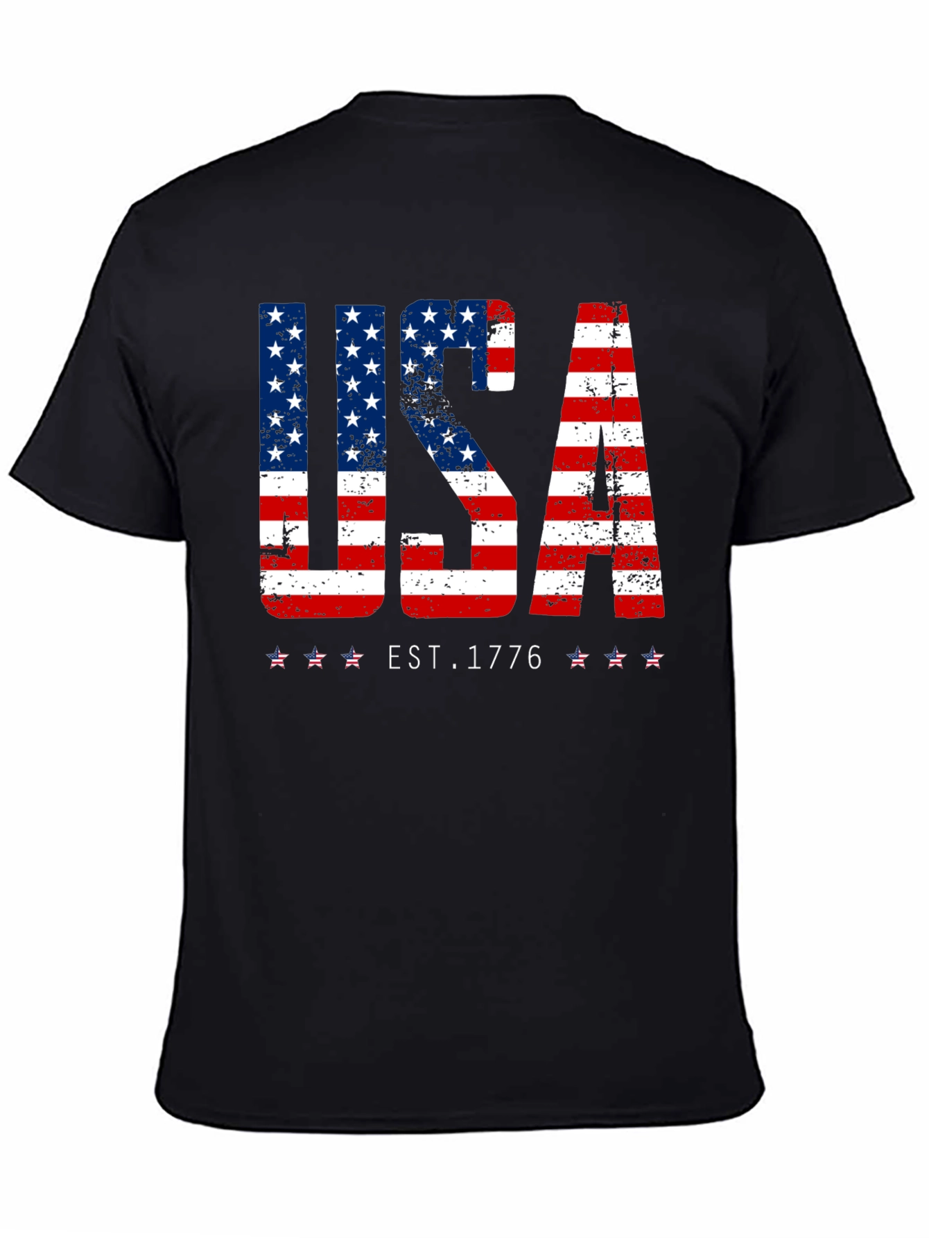 USA Flag Patriotic T-Shirt - EST. 1776