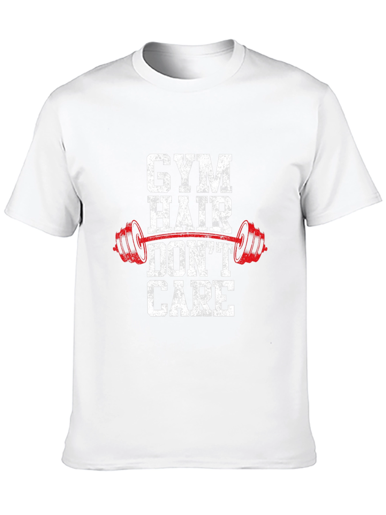 Gym Hair Dont Care Graphic Tee - Fitness Apparel