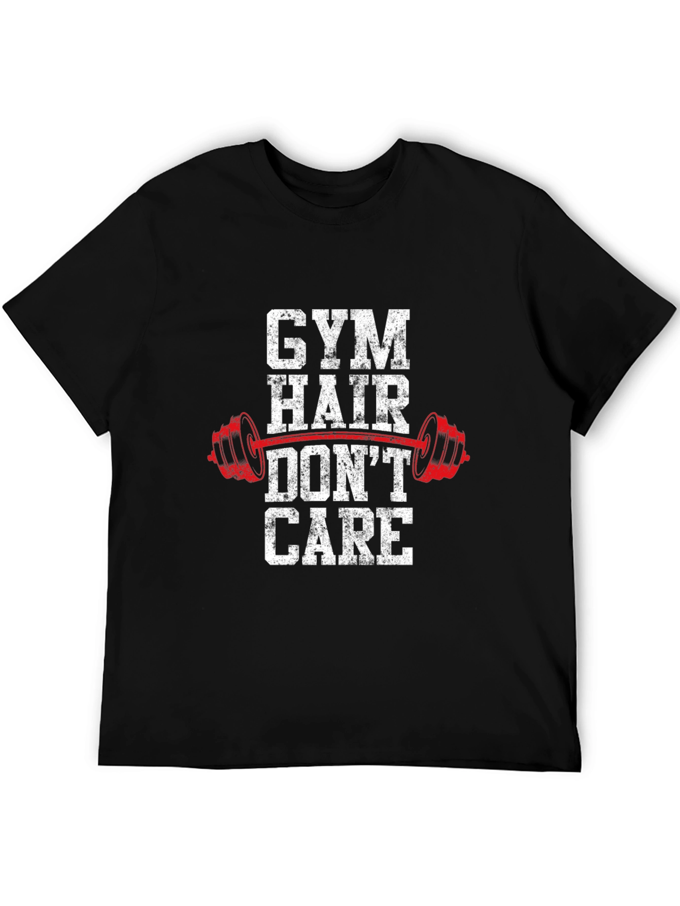 Gym Hair Dont Care Graphic Tee - Fitness Apparel