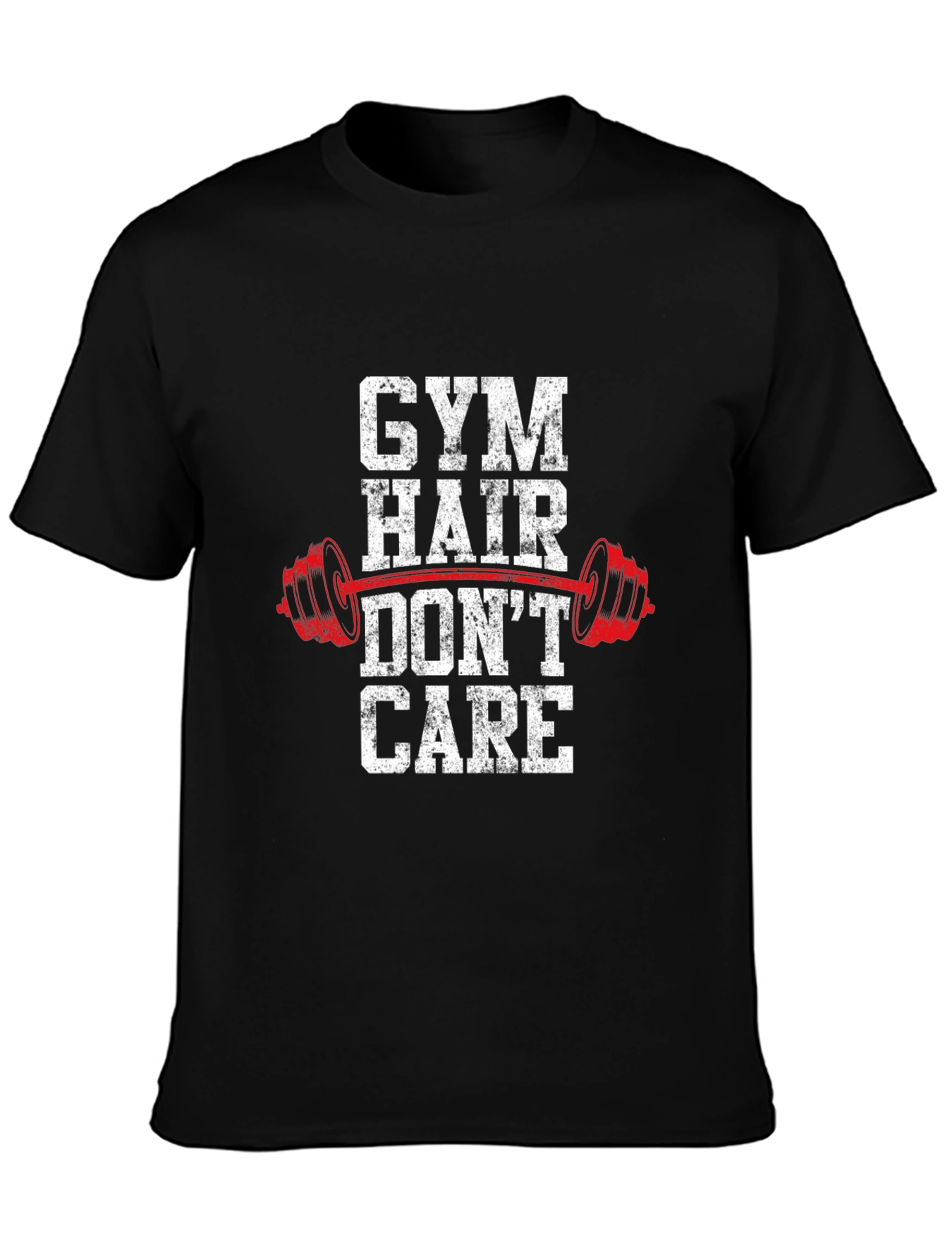 Gym Hair Dont Care Graphic Tee - Fitness Apparel