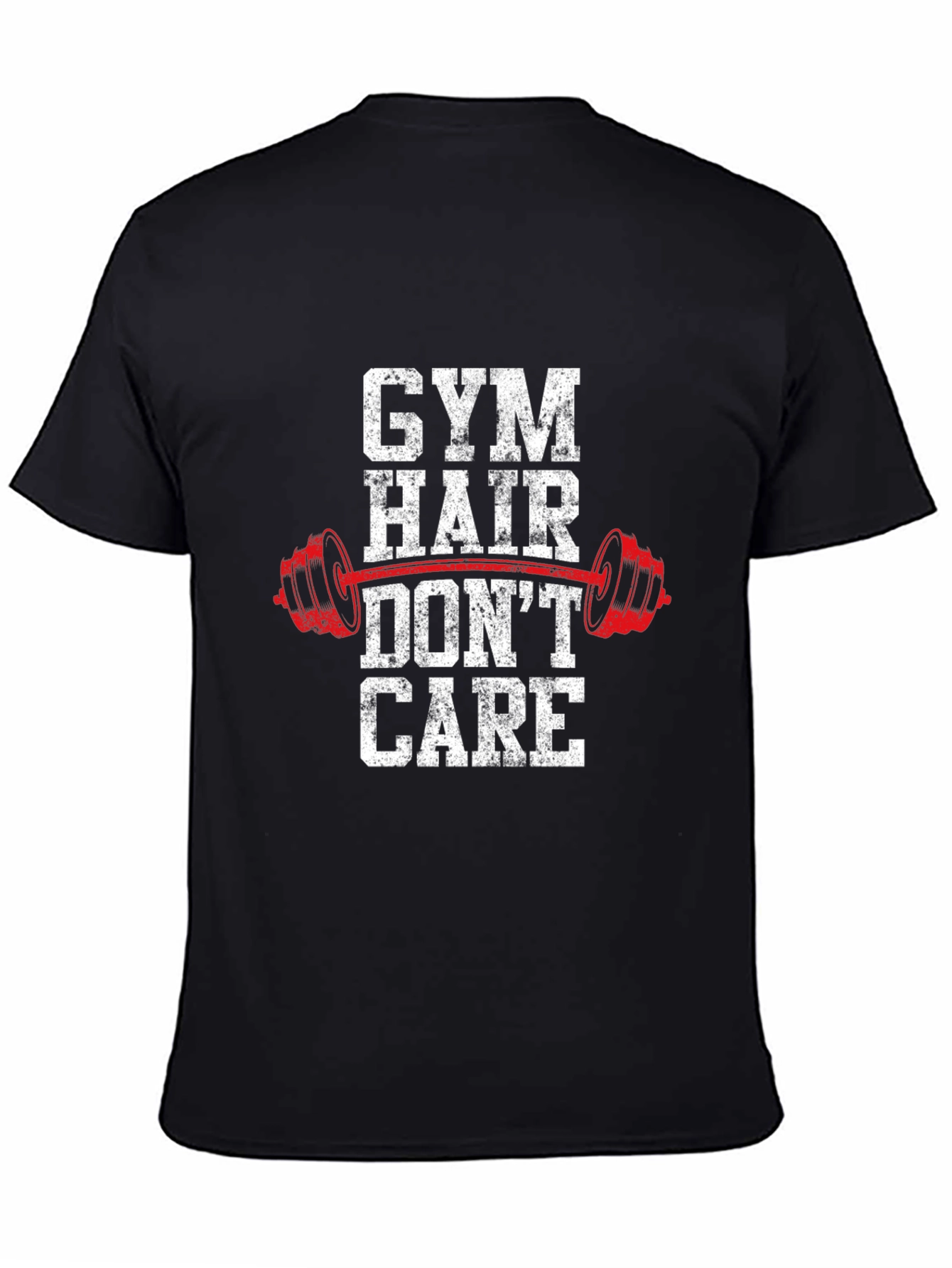 Gym Hair Dont Care Graphic Tee - Fitness Apparel