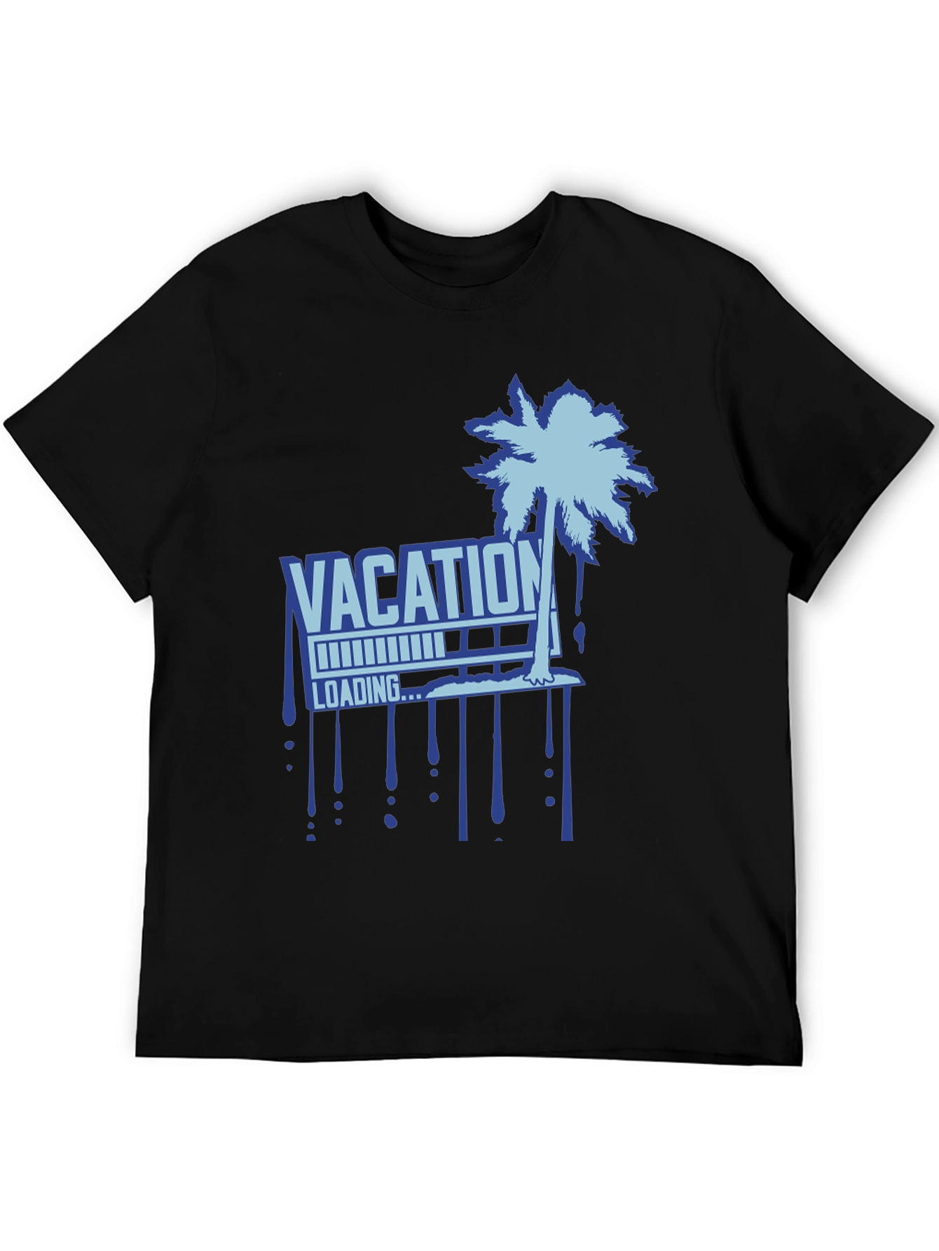 Vacation Loading Palm Tree Graphic T-Shirt