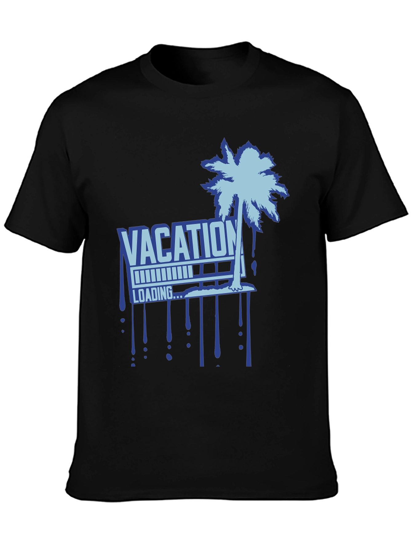 Vacation Loading Palm Tree Graphic T-Shirt
