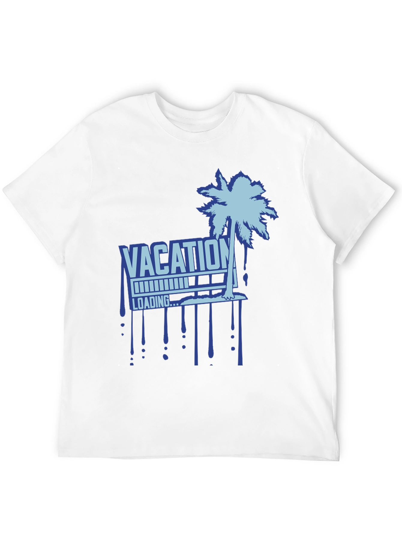 Vacation Loading Palm Tree Graphic T-Shirt