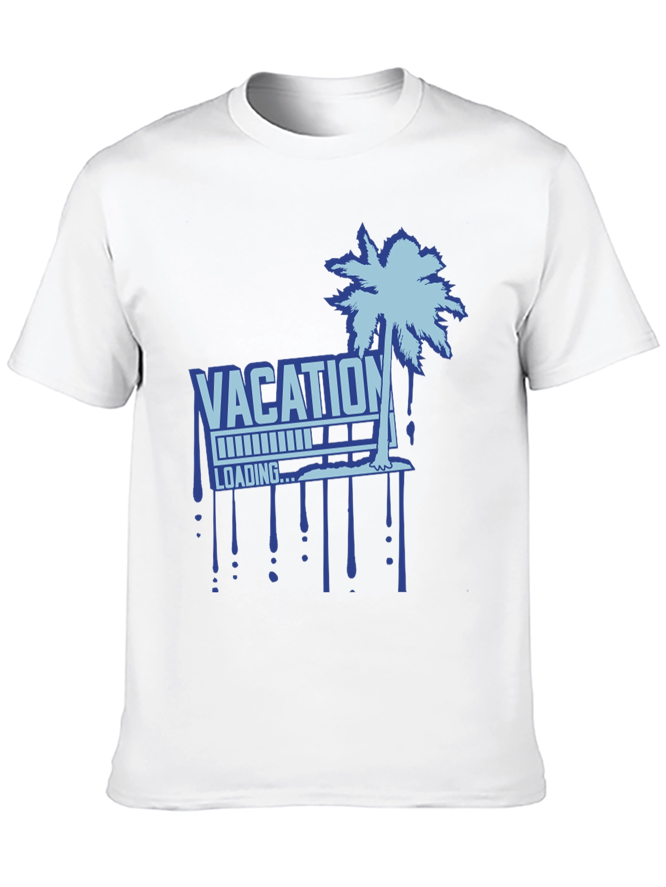 Vacation Loading Palm Tree Graphic T-Shirt