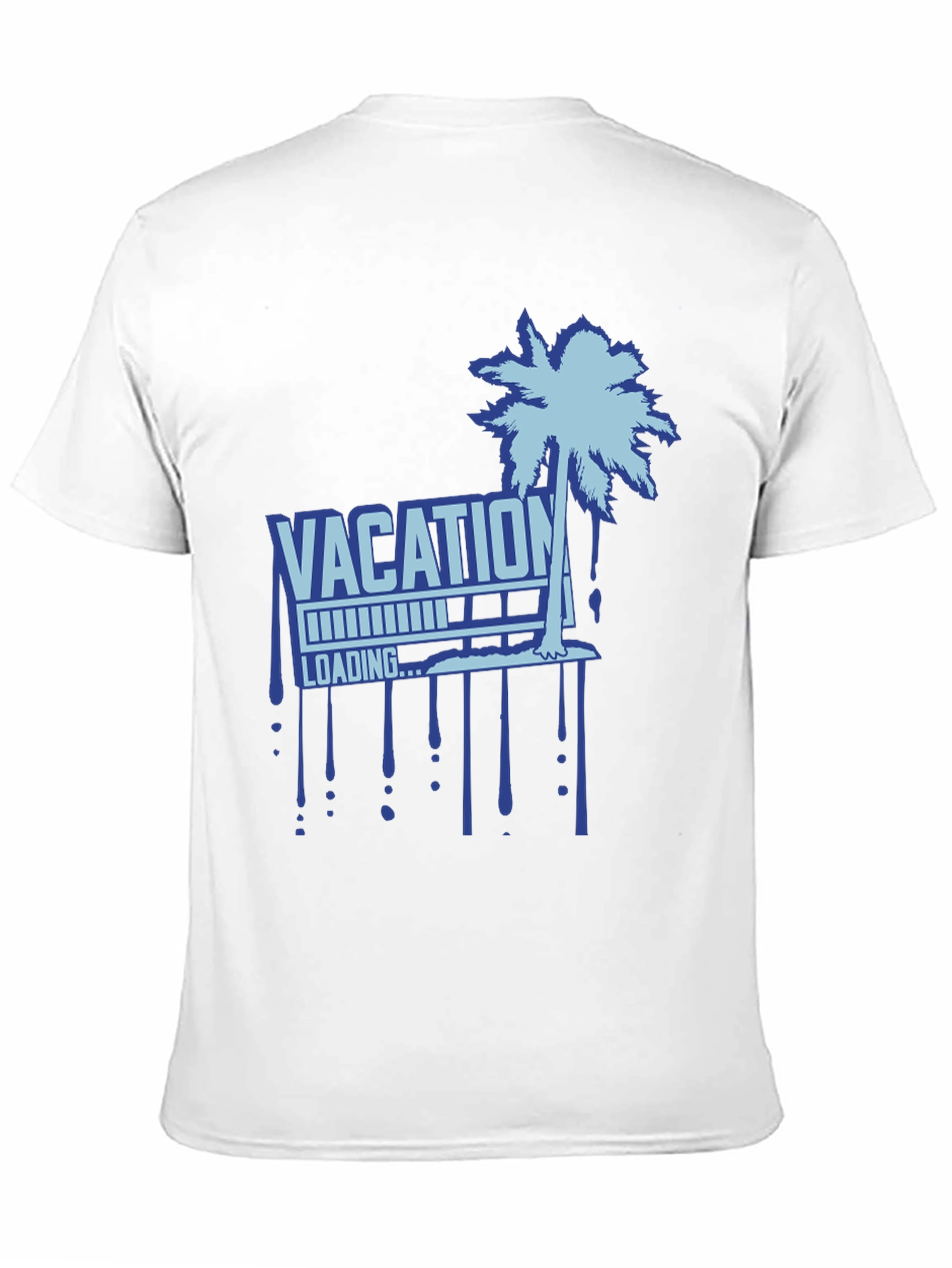 Vacation Loading Palm Tree Graphic T-Shirt