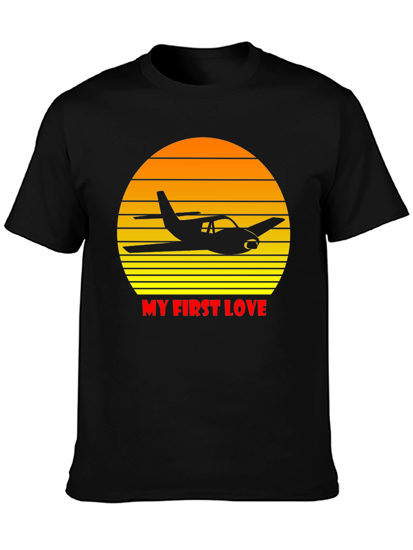 Pilots First Love T-Shirt - Airplane Graphic Tee