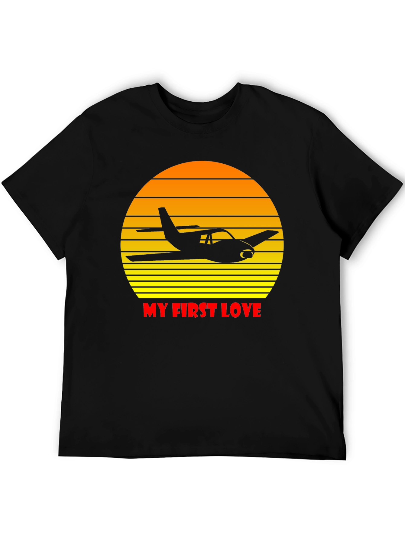 Pilots First Love T-Shirt - Airplane Graphic Tee