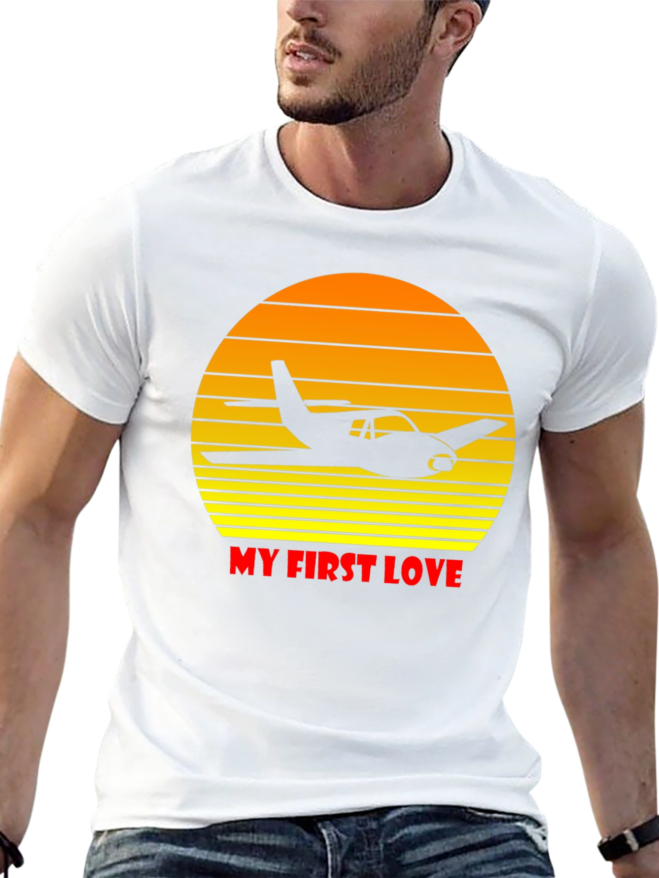Pilots First Love T-Shirt - Airplane Graphic Tee