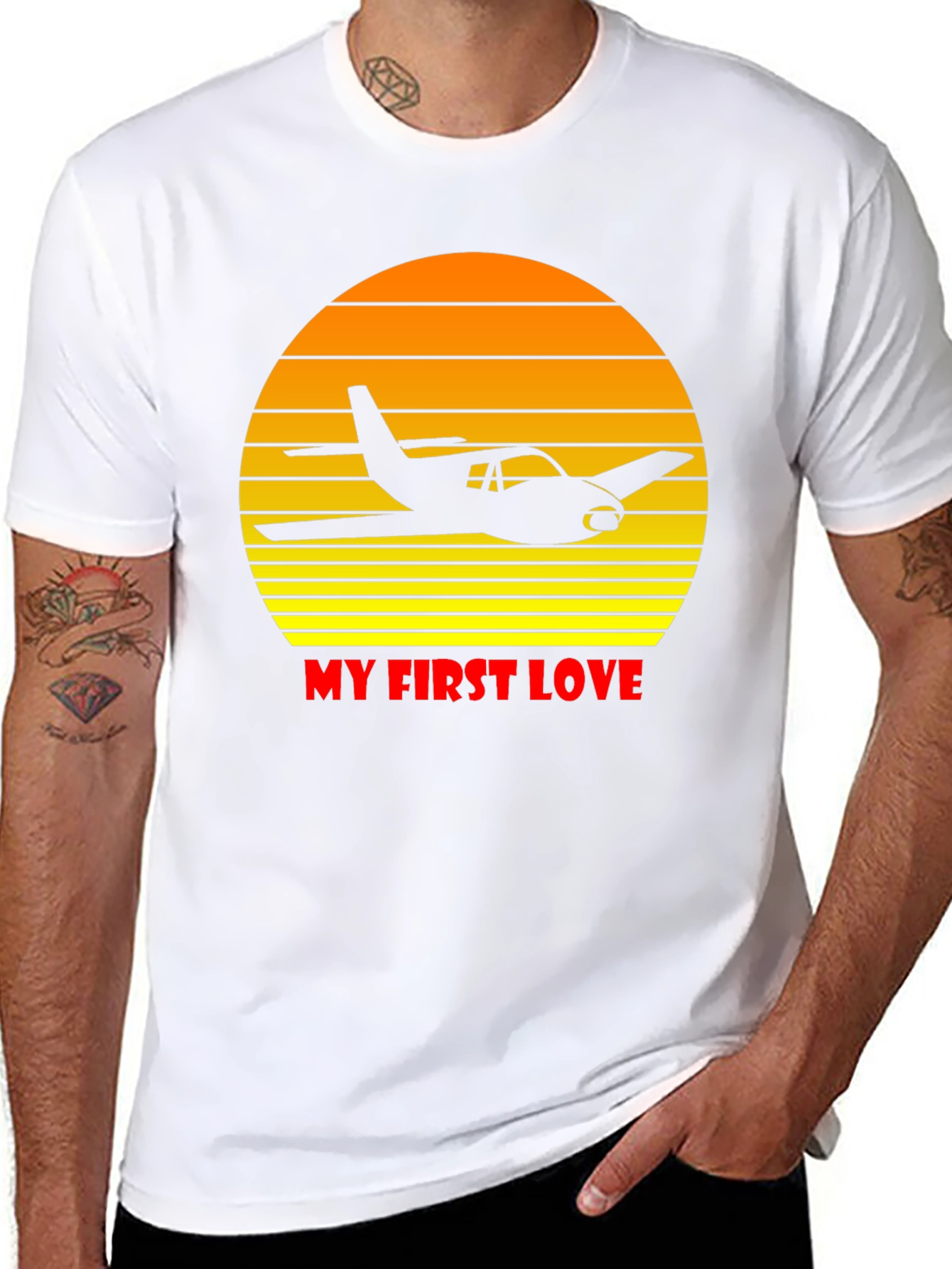 Pilots First Love T-Shirt - Airplane Graphic Tee