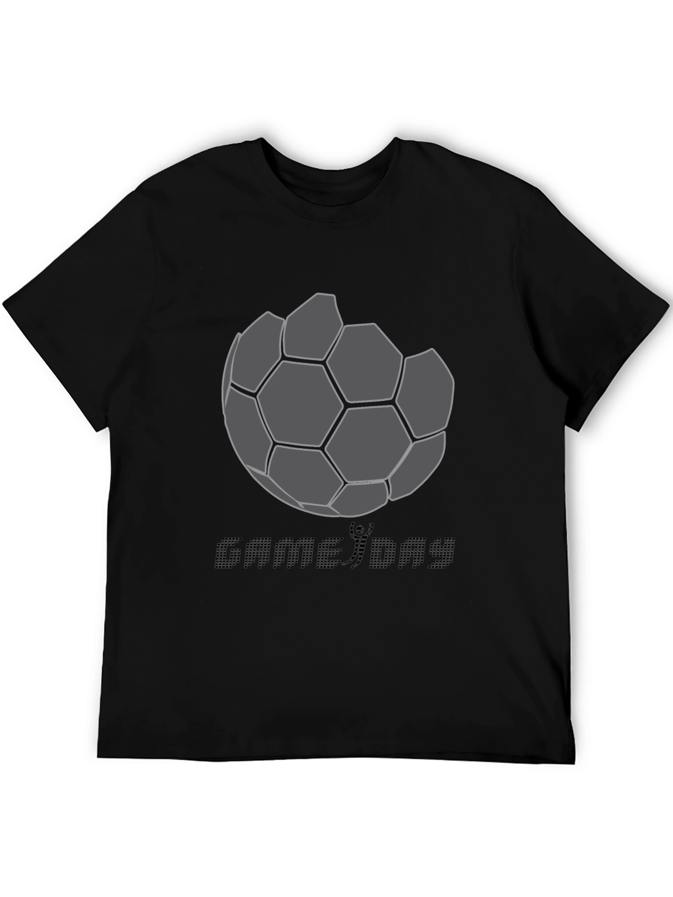 Game Day Soccer Graphic Tee - Black