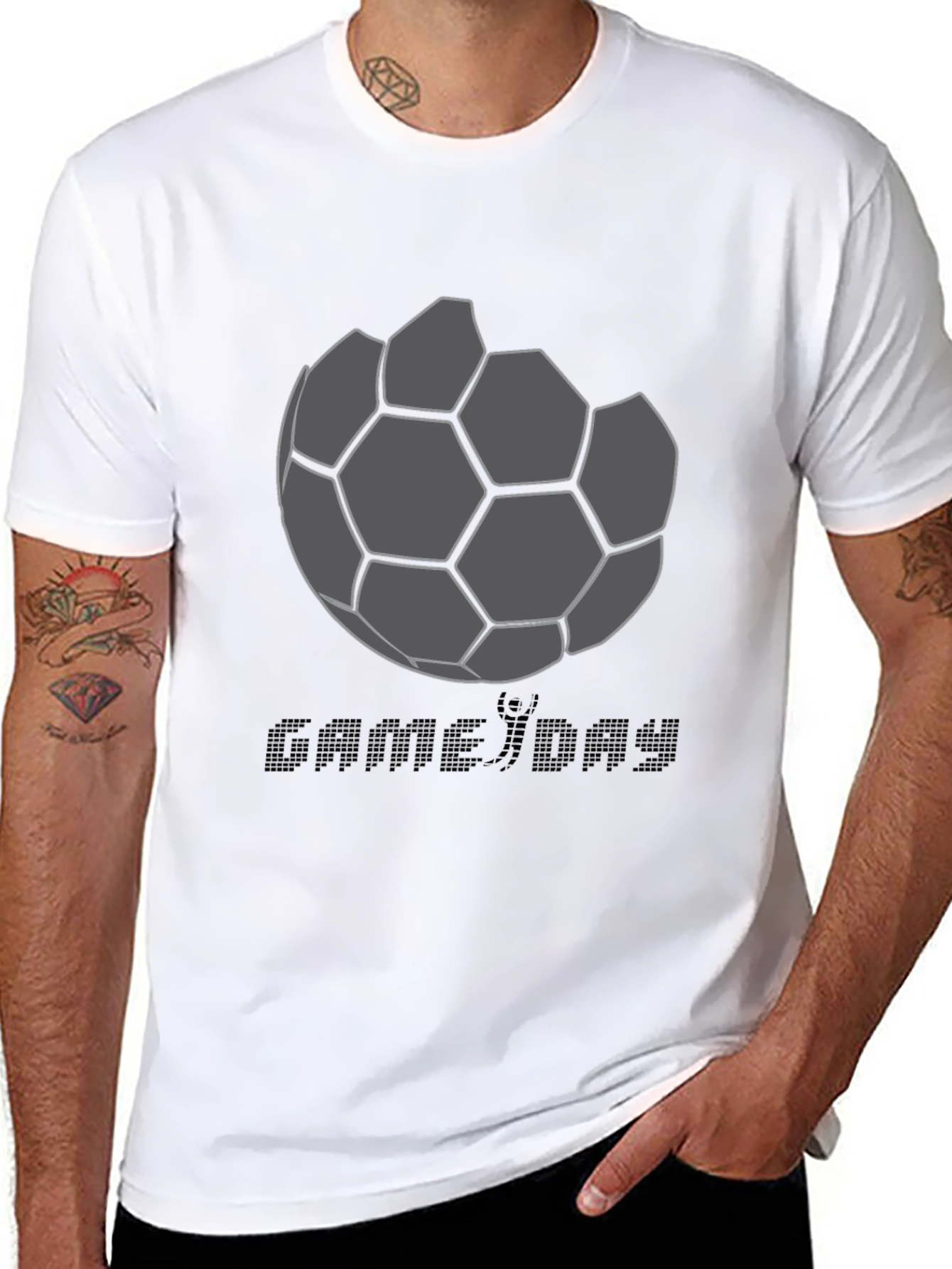 Game Day Soccer Graphic Tee - Black