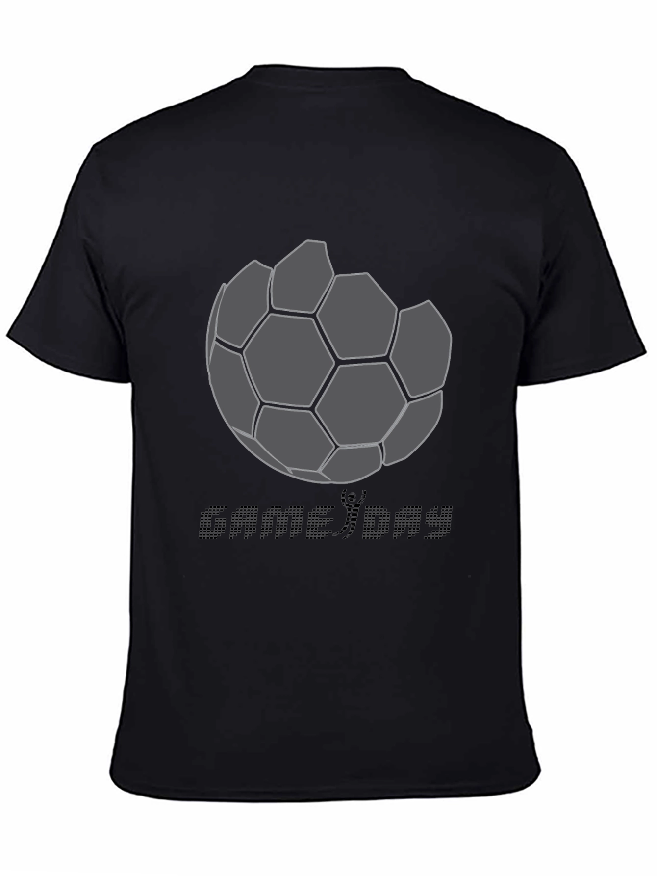 Game Day Soccer Graphic Tee - Black