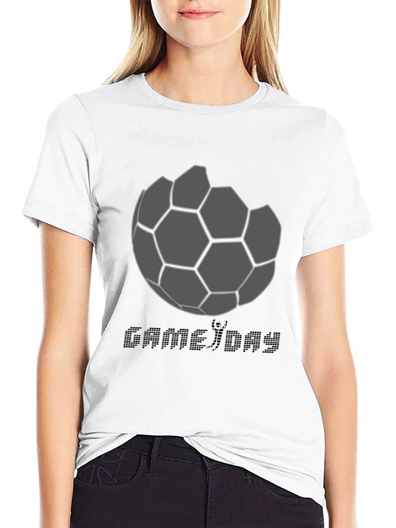 Game Day Soccer Graphic Tee - Black