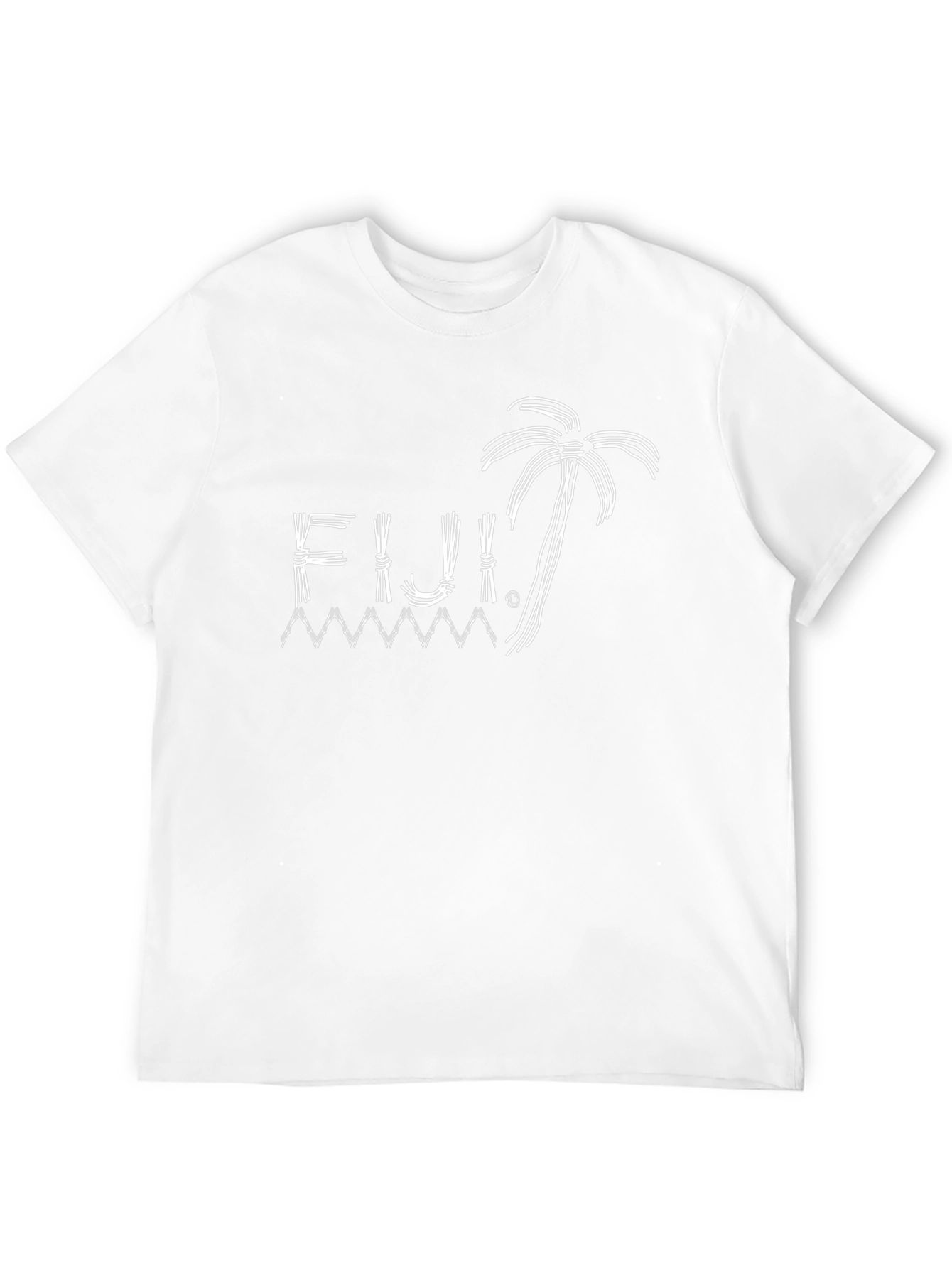 Fiji Island Graphic Tee - Black Cotton T-Shirt
