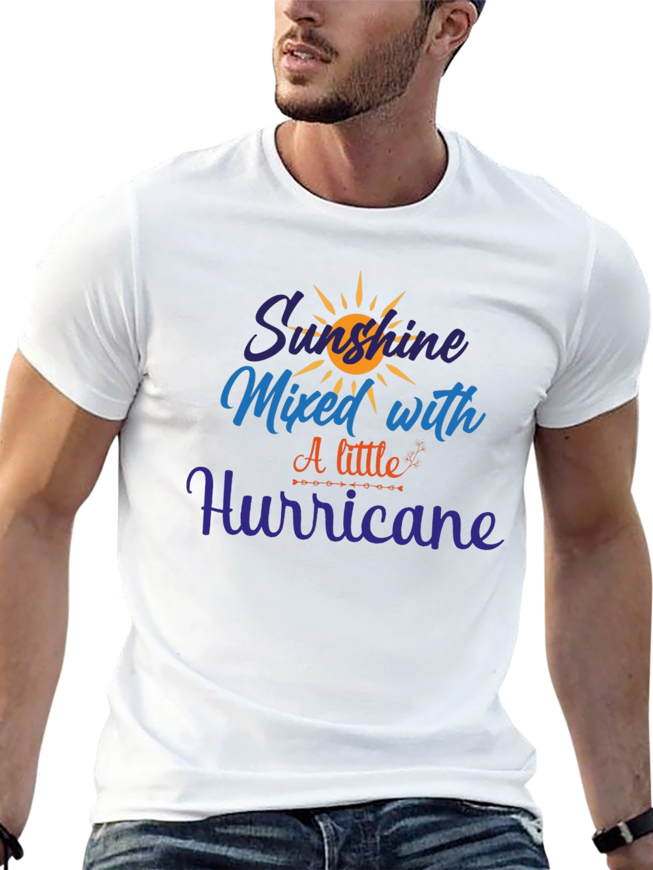 Sunshine Mixed with Hurricane Graphic Tee