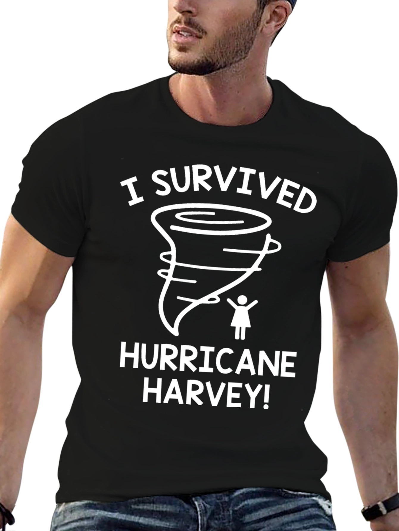 I Survived Hurricane Harvey Graphic Tee