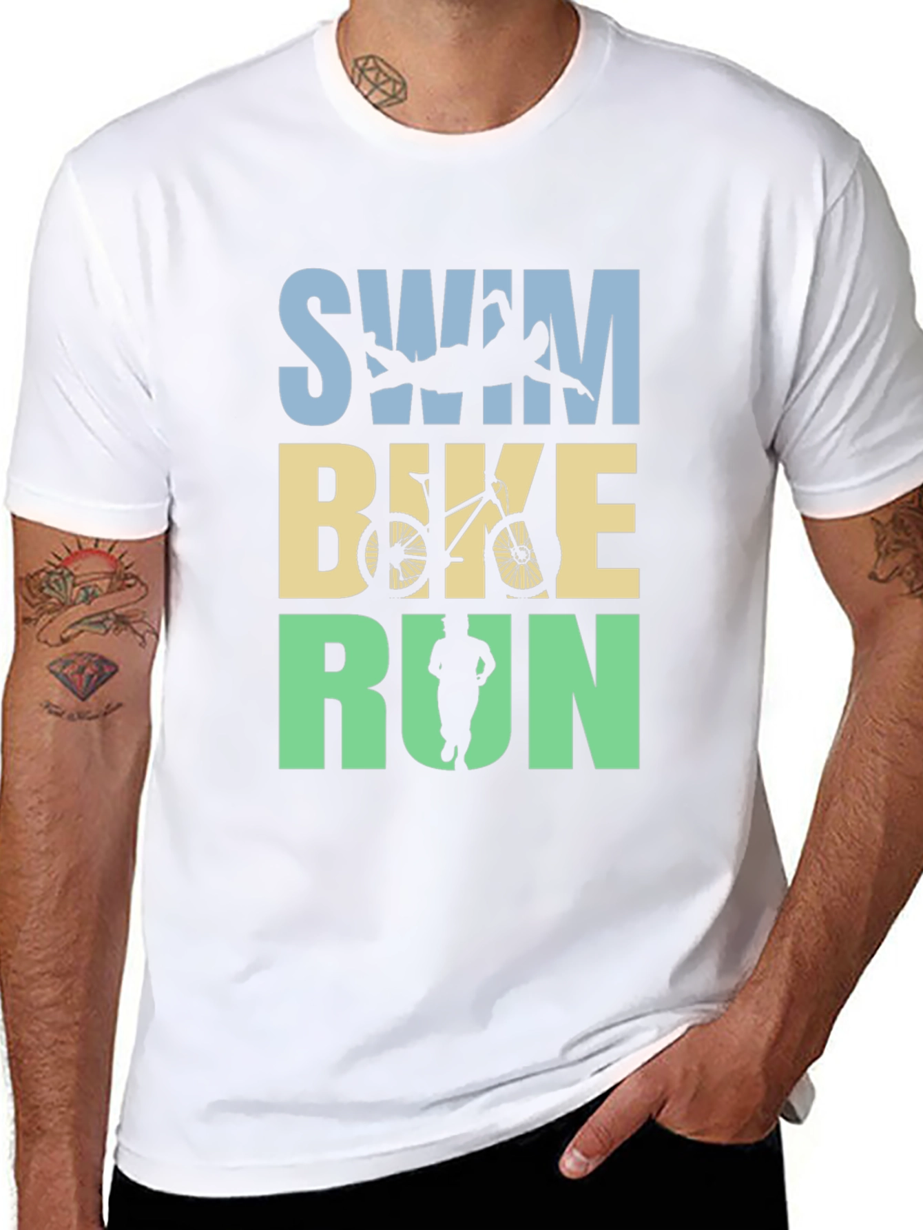 Triathlon Swim Bike Run T-Shirt