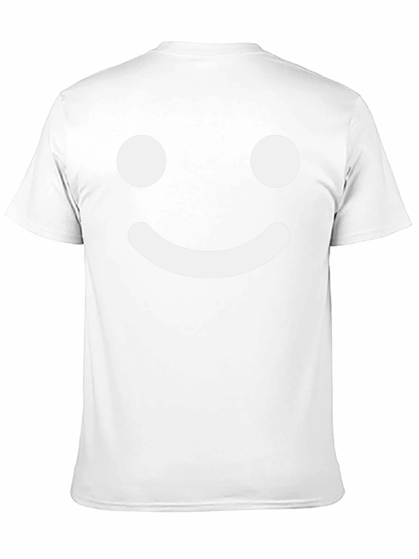 Happy Face Graphic Tee - Black Cotton Blend