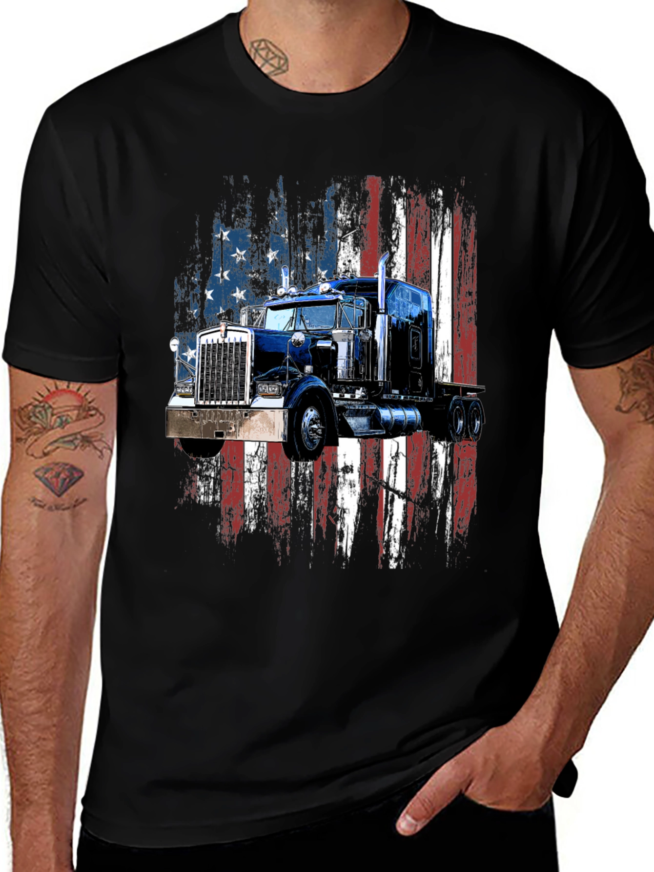 American Truck Graphic T-Shirt
