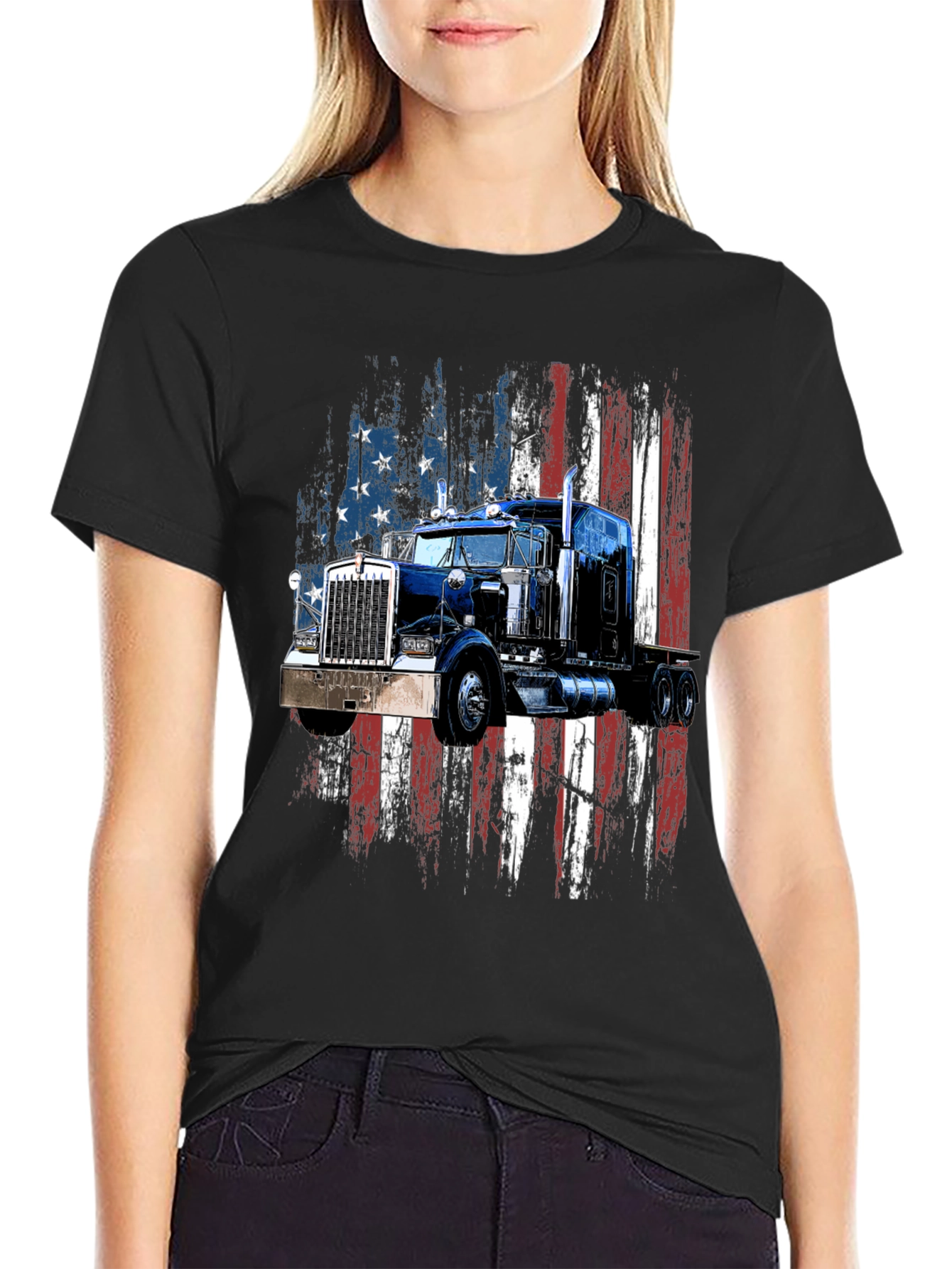 American Truck Graphic T-Shirt