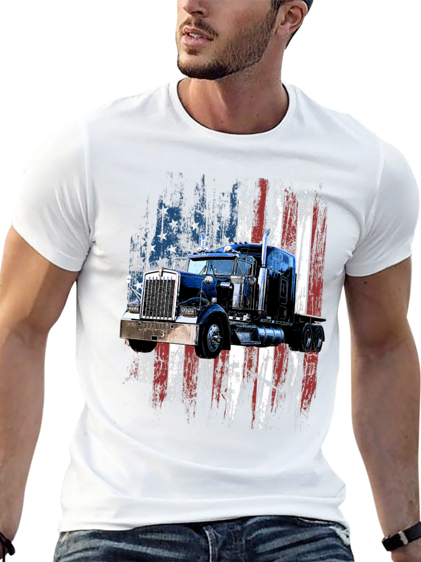 American Truck Graphic T-Shirt