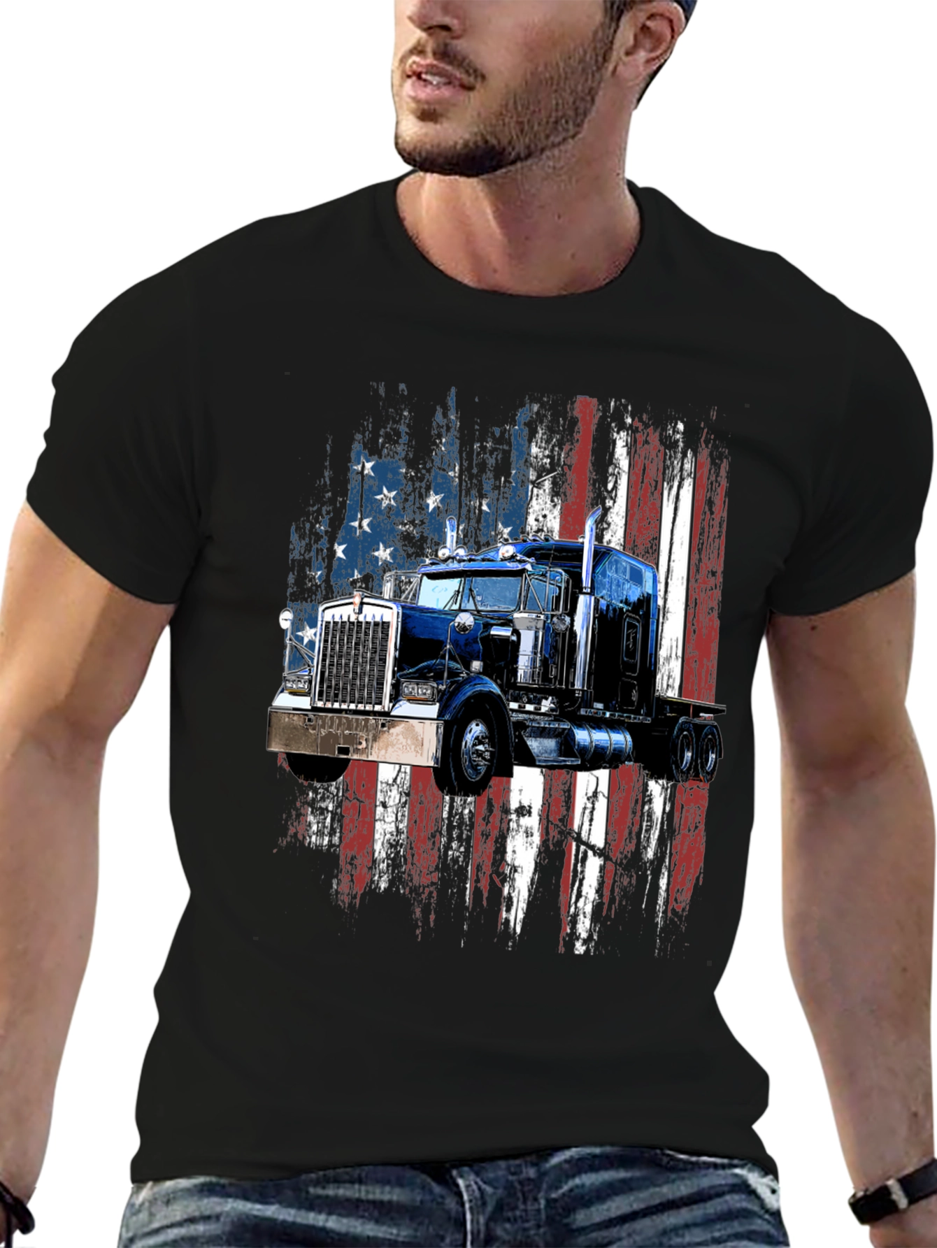 American Truck Graphic T-Shirt