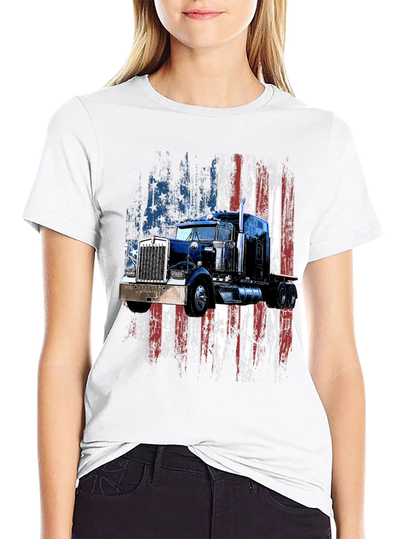 American Truck Graphic T-Shirt