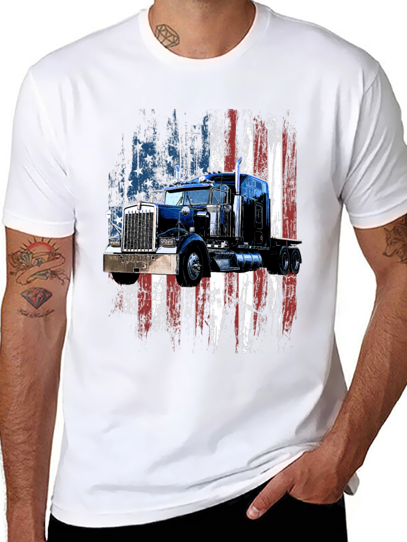 American Truck Graphic T-Shirt