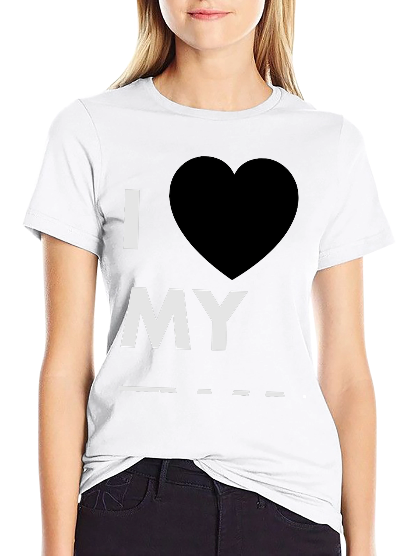 I Heart My Blank T-Shirt - Customizable