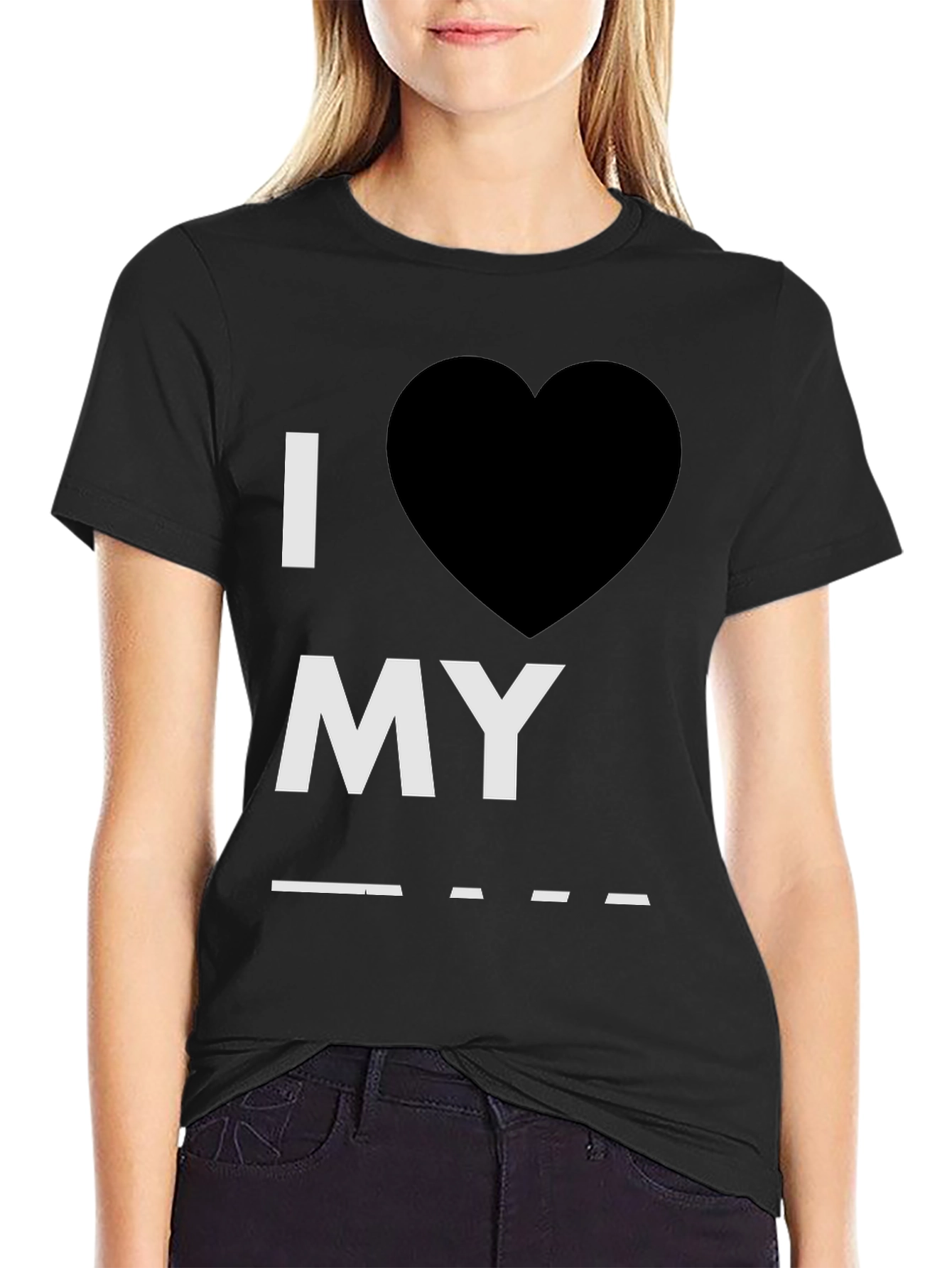 I Heart My Blank T-Shirt - Customizable