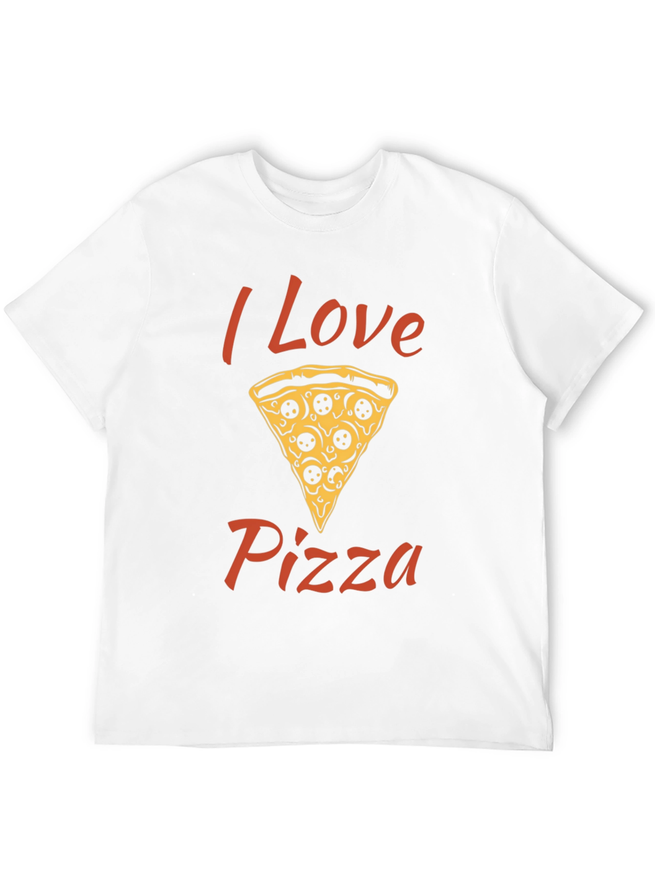 I Love Pizza Graphic T-Shirt - Black