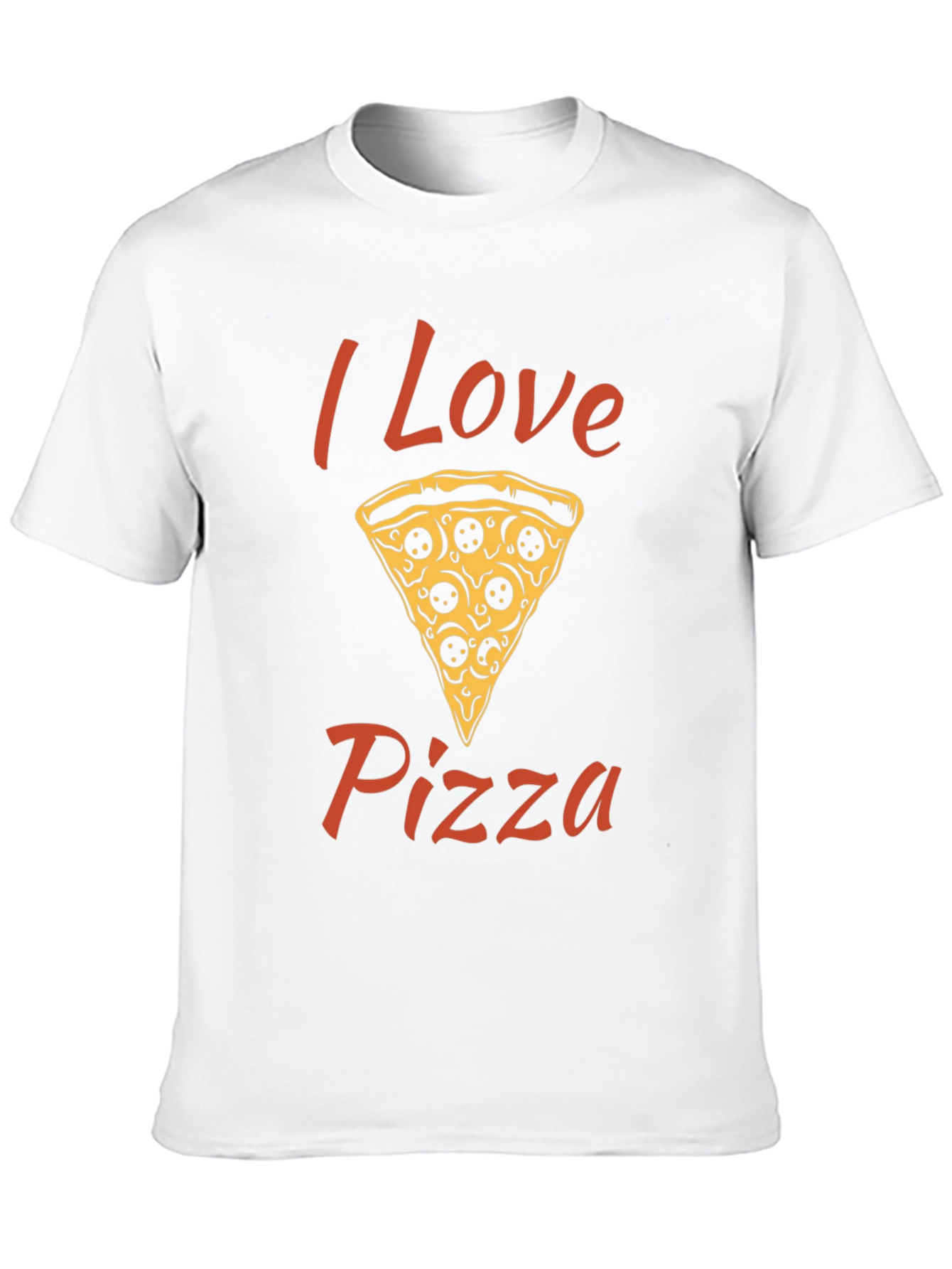 I Love Pizza Graphic T-Shirt - Black