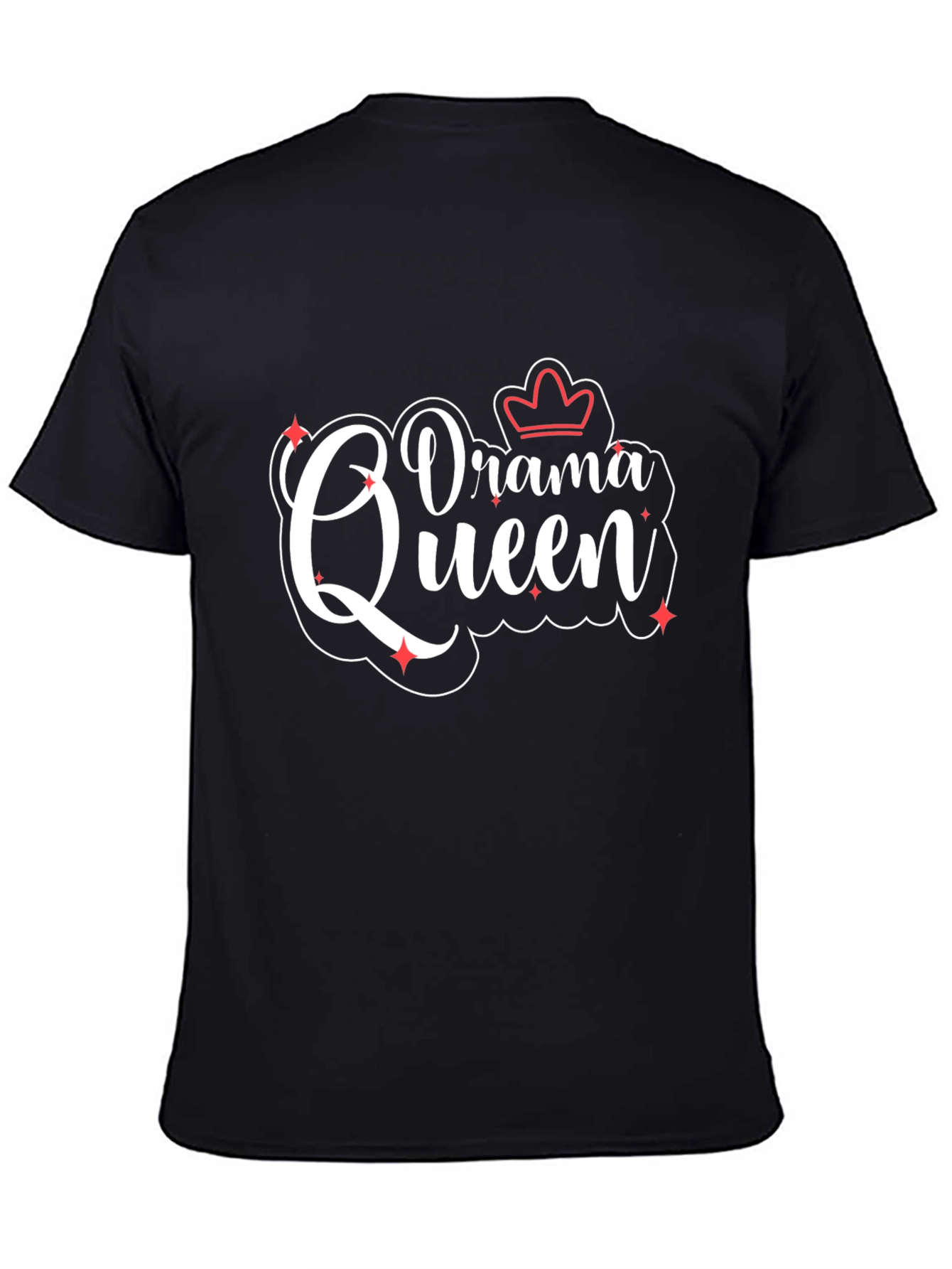 Drama Queen T-Shirt - Black Cotton Tee