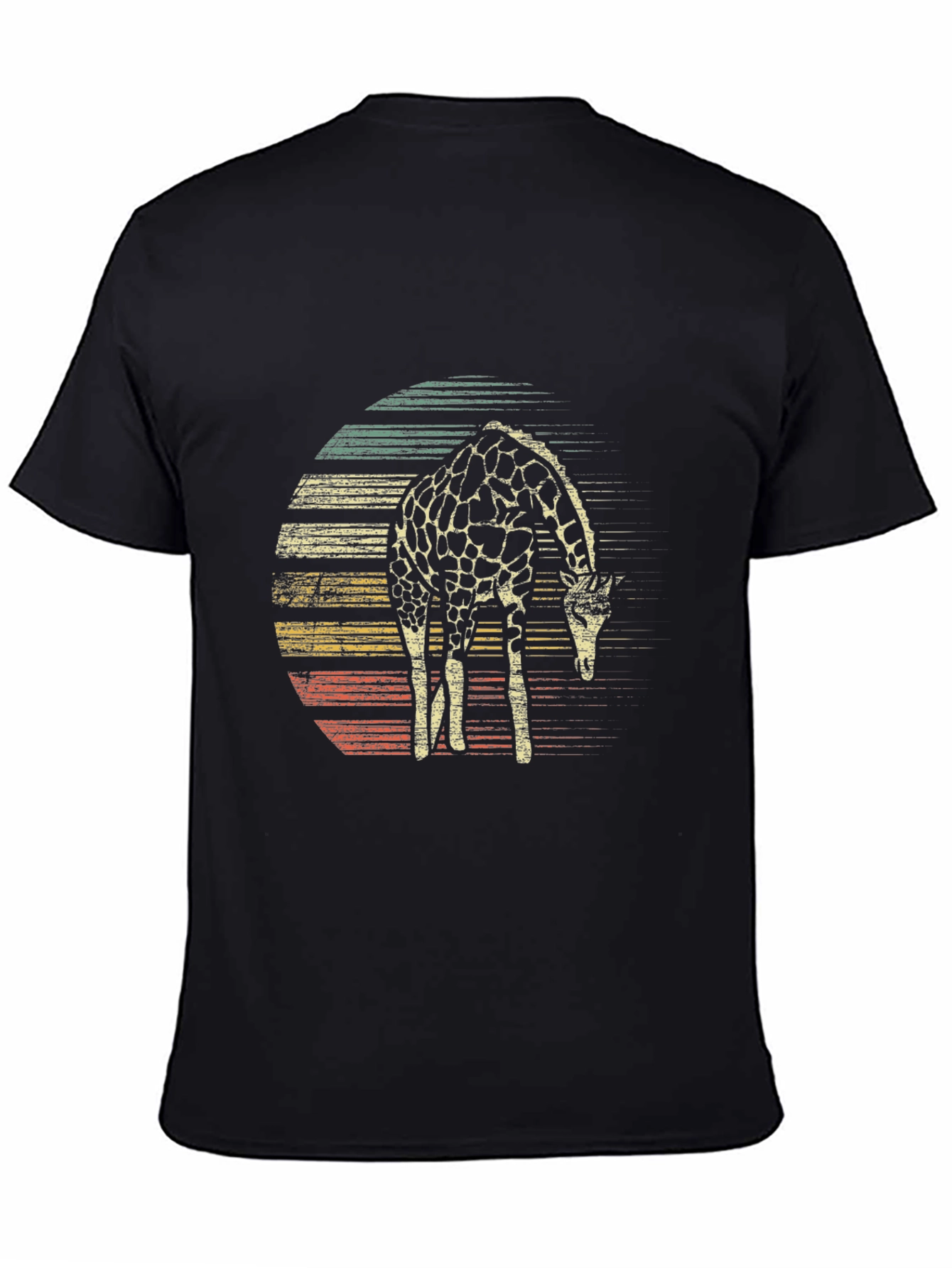 Retro Giraffe Graphic T-Shirt - Casual & Stylish
