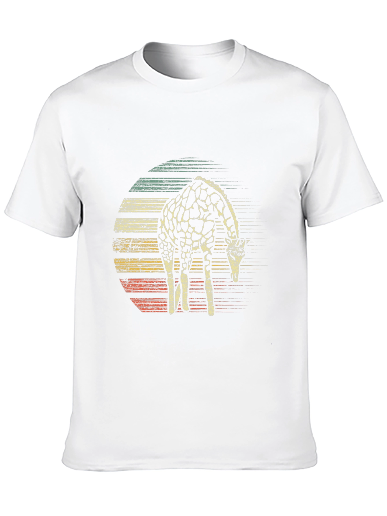 Retro Giraffe Graphic T-Shirt - Casual & Stylish