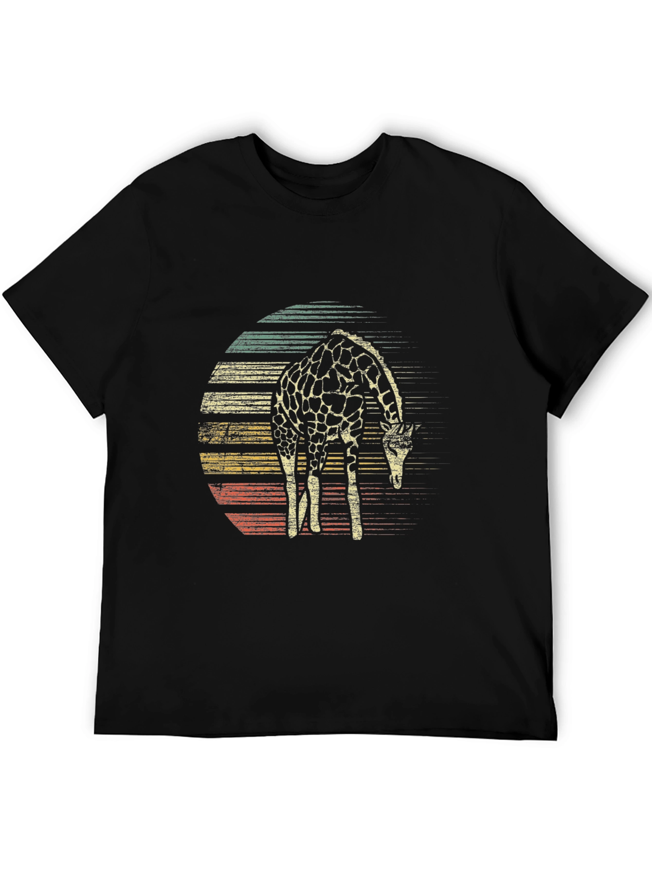 Retro Giraffe Graphic T-Shirt - Casual & Stylish