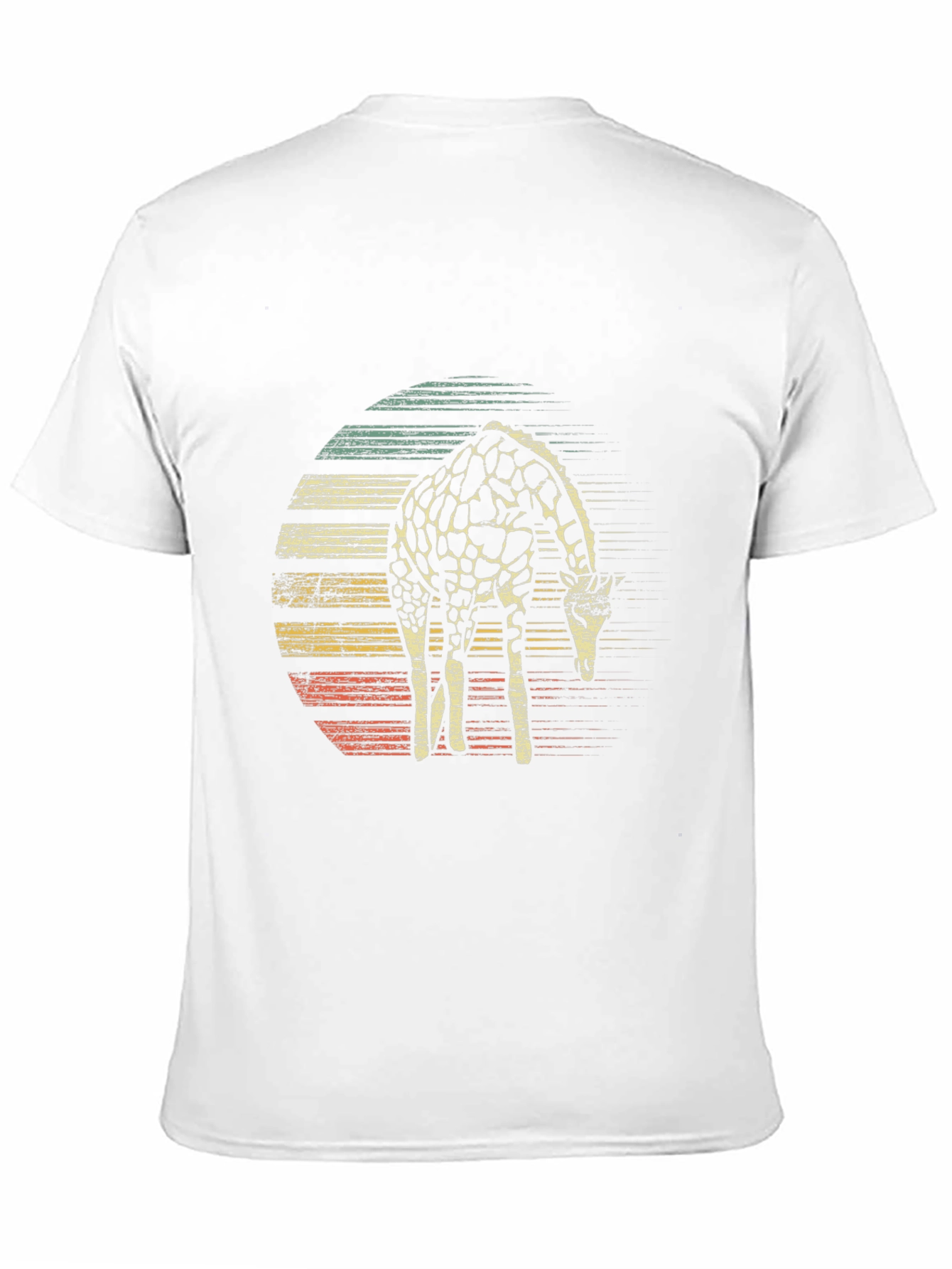 Retro Giraffe Graphic T-Shirt - Casual & Stylish